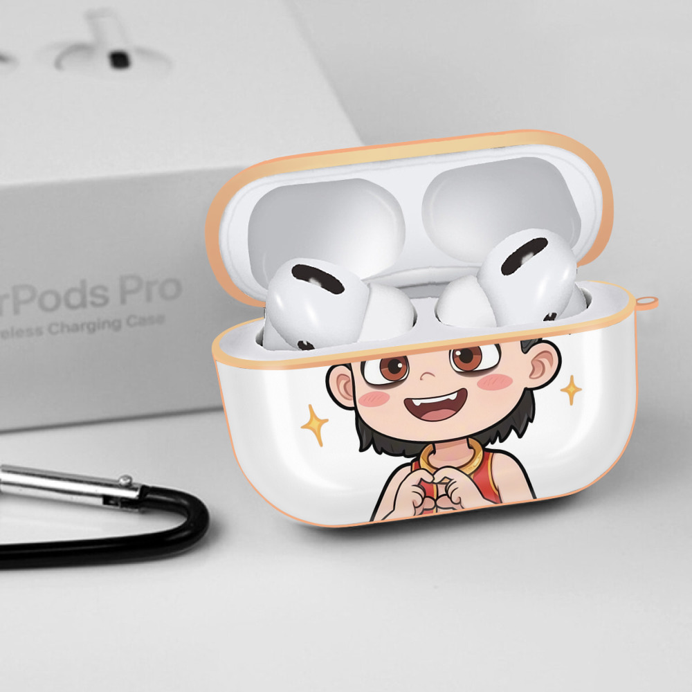 Ne Zha 2 ナタ 魔童の大暴れ 【AirPods Pro用】ハードシェル保護ケース｜耐衝撃・防指紋・カラビナ付き商品仕様