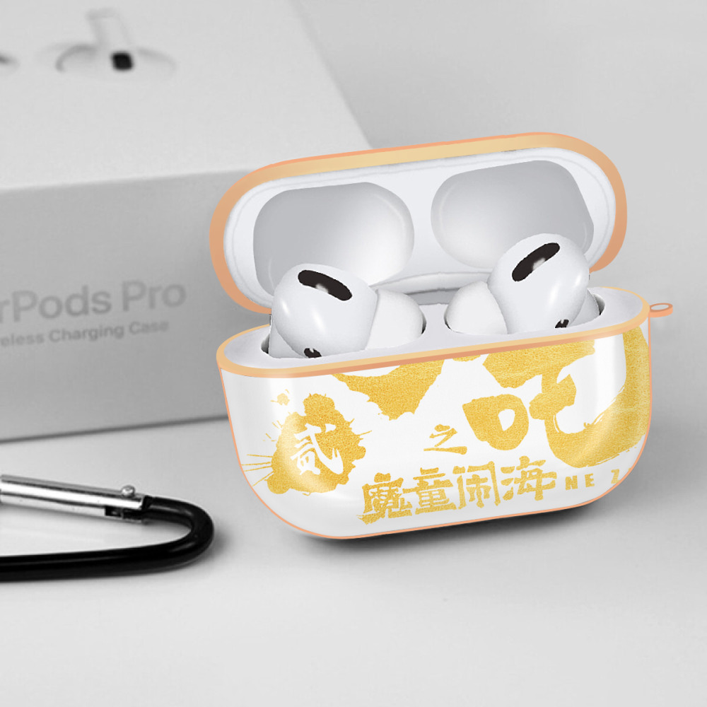 Ne Zha 2 ナタ 魔童の大暴れ 【AirPods Pro用】ハードシェル保護ケース｜耐衝撃・防指紋・カラビナ付き商品仕様