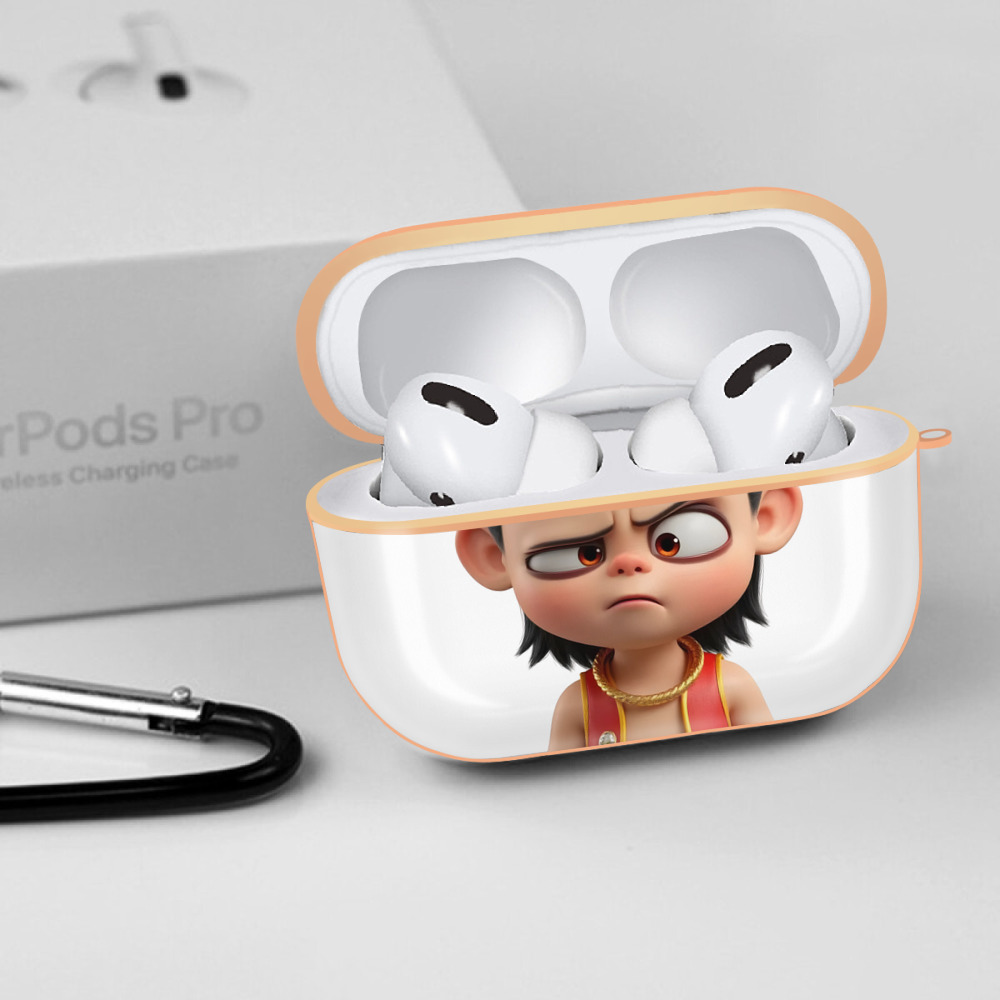 Ne Zha 2 ナタ 魔童の大暴れ 【AirPods Pro用】ハードシェル保護ケース｜耐衝撃・防指紋・カラビナ付き商品仕様