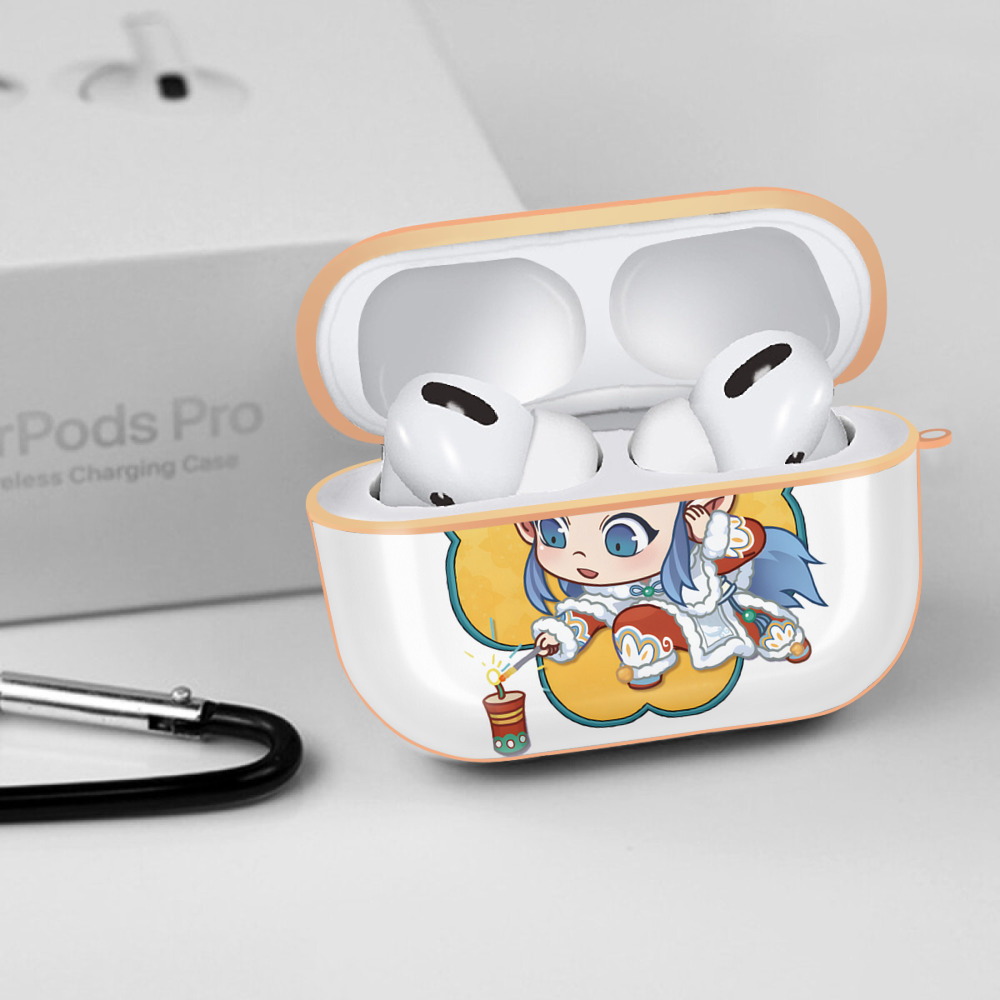 Ne Zha 2 ナタ 魔童の大暴れ 【AirPods Pro用】ハードシェル保護ケース｜耐衝撃・防指紋・カラビナ付き商品仕様