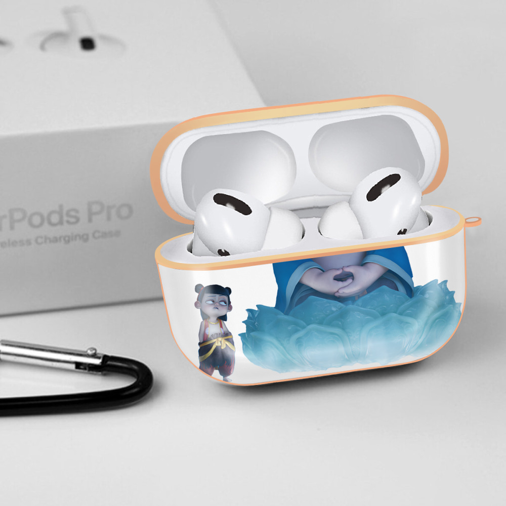 Ne Zha 2 ナタ 魔童の大暴れ 【AirPods Pro用】ハードシェル保護ケース｜耐衝撃・防指紋・カラビナ付き商品仕様
