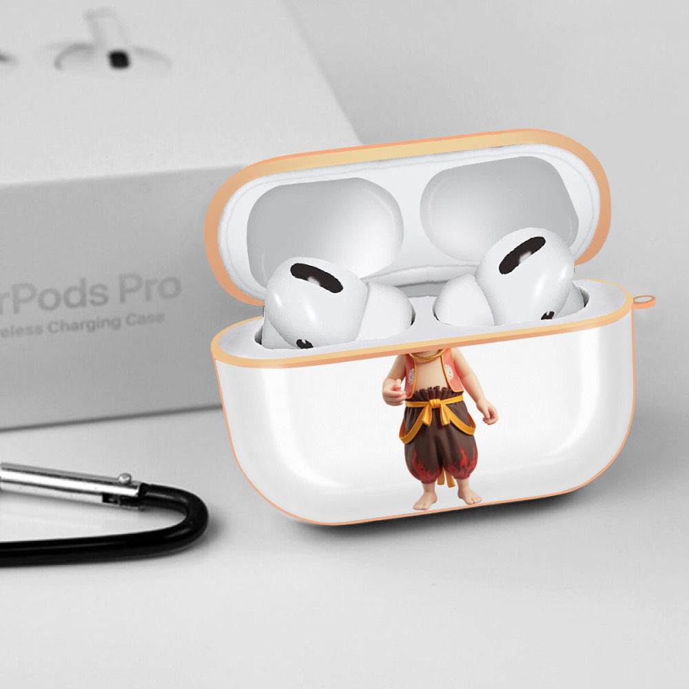 Ne Zha 2 ナタ 魔童の大暴れ 【AirPods Pro用】ハードシェル保護ケース｜耐衝撃・防指紋・カラビナ付き商品仕様
