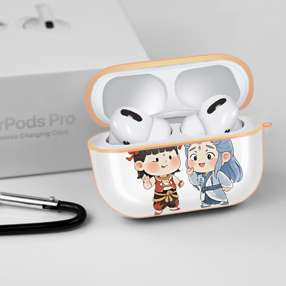 Ne Zha 2 ナタ 魔童の大暴れ 【AirPods Pro用】ハードシェル保護ケース｜耐衝撃・防指紋・カラビナ付き商品仕様