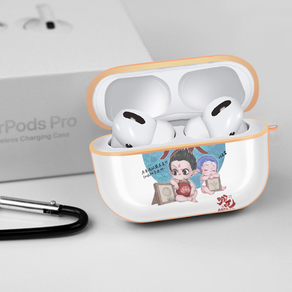 Ne Zha 2 ナタ 魔童の大暴れ 【AirPods Pro用】ハードシェル保護ケース｜耐衝撃・防指紋・カラビナ付き商品仕様