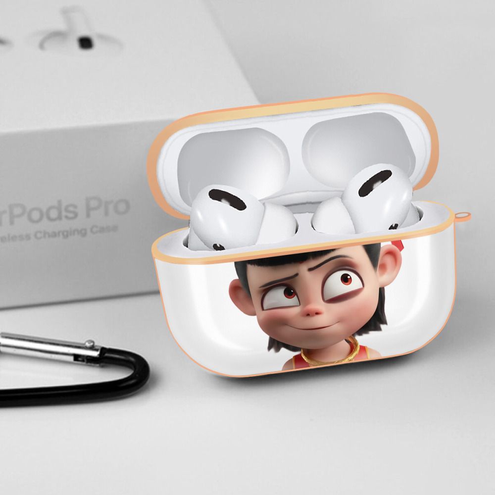 Ne Zha 2 ナタ 魔童の大暴れ 【AirPods Pro用】ハードシェル保護ケース｜耐衝撃・防指紋・カラビナ付き商品仕様