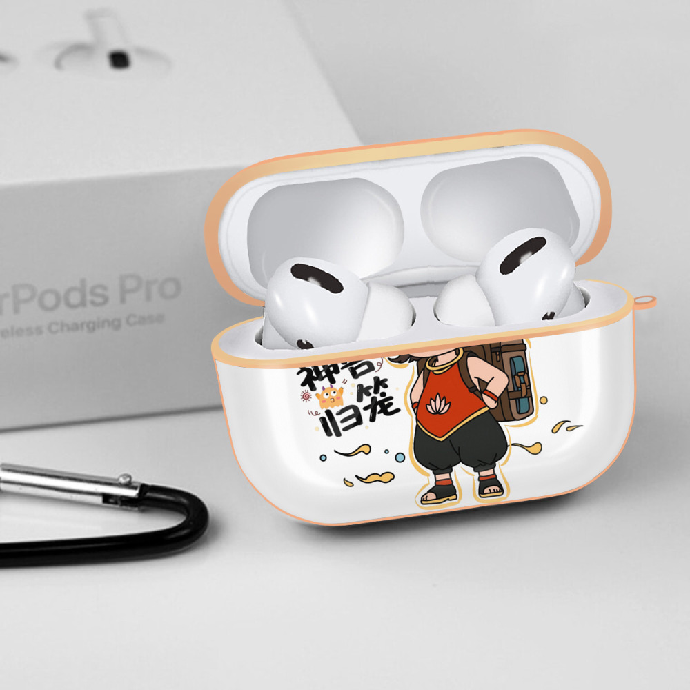Ne Zha 2 ナタ 魔童の大暴れ 【AirPods Pro用】ハードシェル保護ケース｜耐衝撃・防指紋・カラビナ付き商品仕様