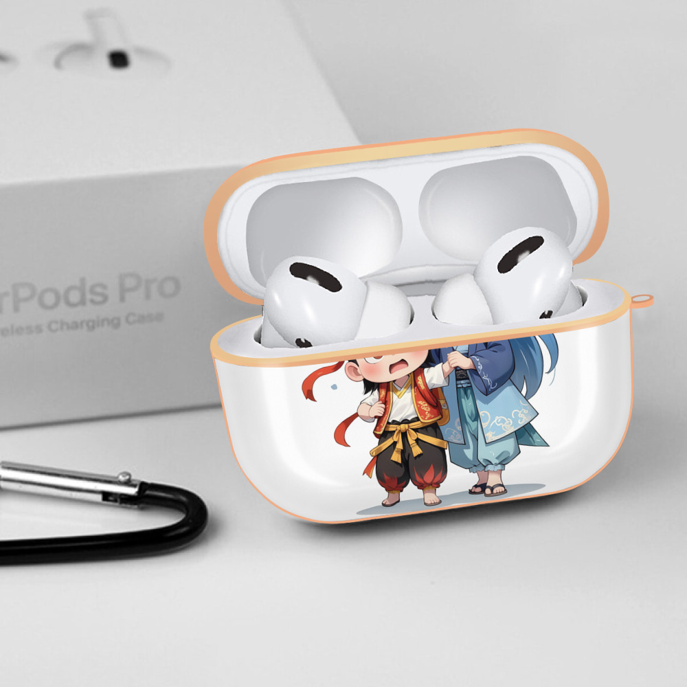 Ne Zha 2 ナタ 魔童の大暴れ 【AirPods Pro用】ハードシェル保護ケース｜耐衝撃・防指紋・カラビナ付き商品仕様