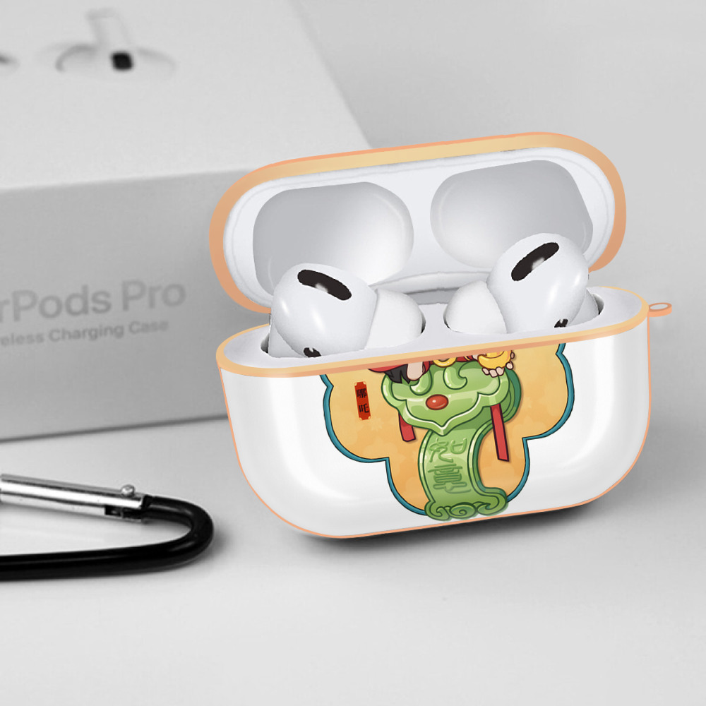 Ne Zha 2 ナタ 魔童の大暴れ 【AirPods Pro用】ハードシェル保護ケース｜耐衝撃・防指紋・カラビナ付き商品仕様