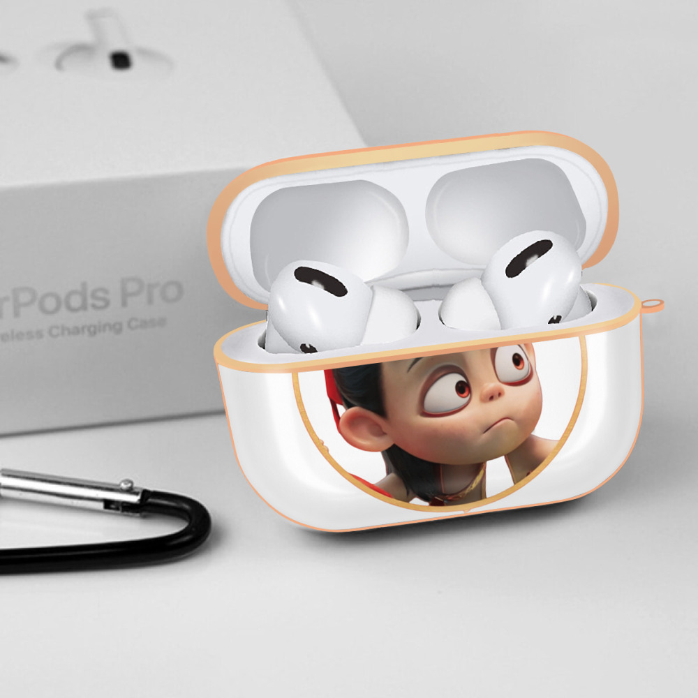 Ne Zha 2 ナタ 魔童の大暴れ 【AirPods Pro用】ハードシェル保護ケース｜耐衝撃・防指紋・カラビナ付き商品仕様
