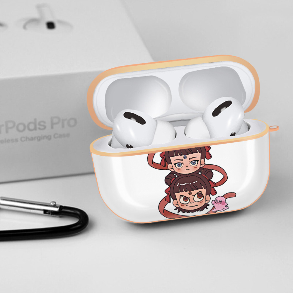 Ne Zha 2 ナタ 魔童の大暴れ 【AirPods Pro用】ハードシェル保護ケース｜耐衝撃・防指紋・カラビナ付き商品仕様