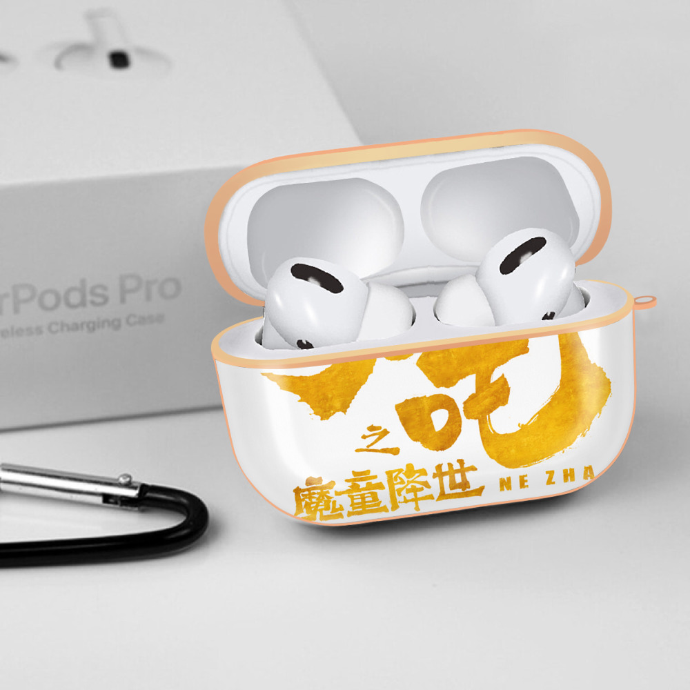 Ne Zha 2 ナタ 魔童の大暴れ 【AirPods Pro用】ハードシェル保護ケース｜耐衝撃・防指紋・カラビナ付き商品仕様