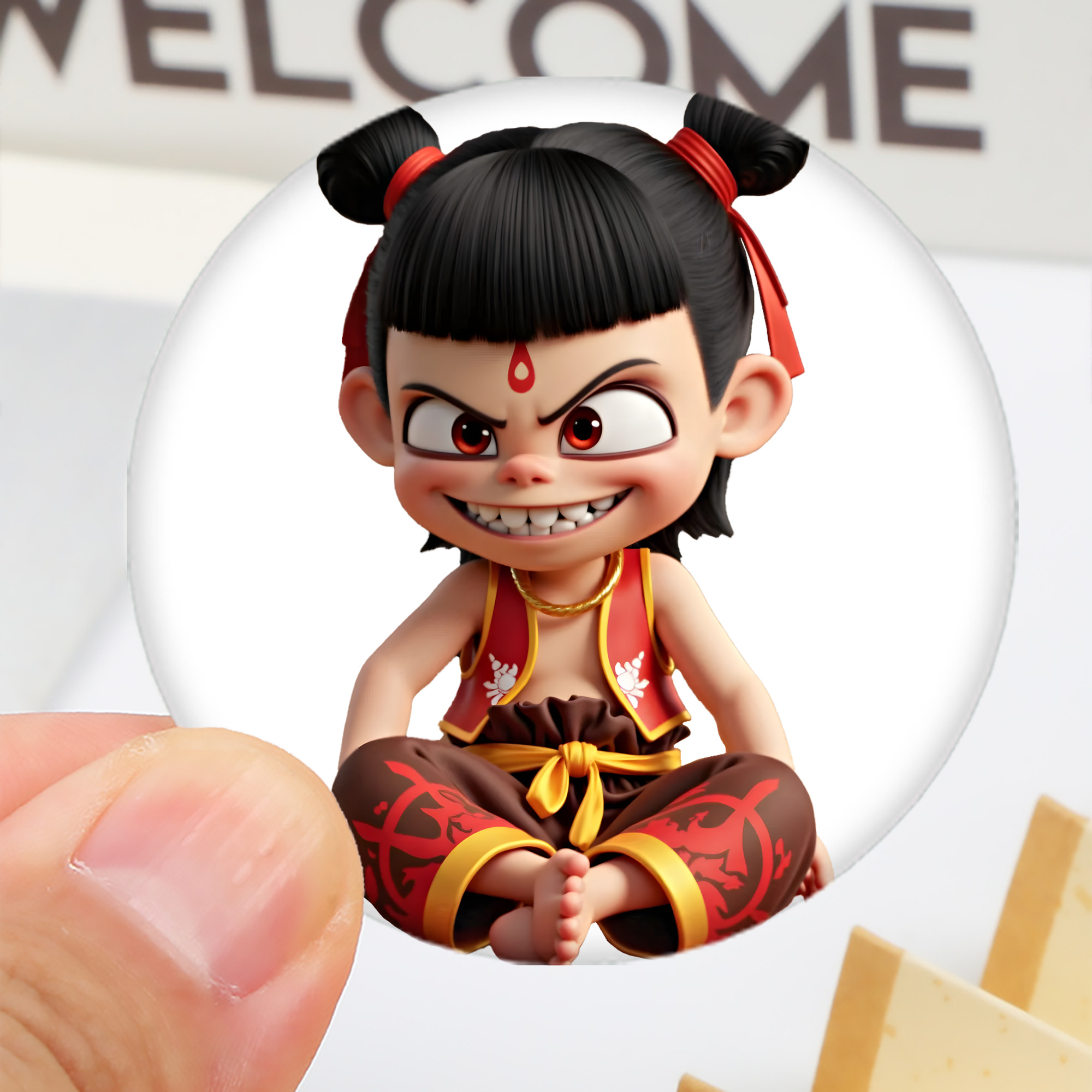 Ne Zha 2 ナタ 魔童の大暴れ 6cm 缶バッジ 複数セット