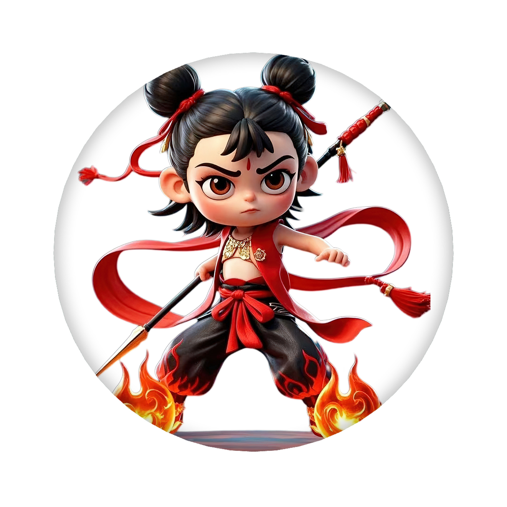 （画像用） Ne Zha 2 ナタ 魔童の大暴れ 6cm 缶バッジ 複数セット