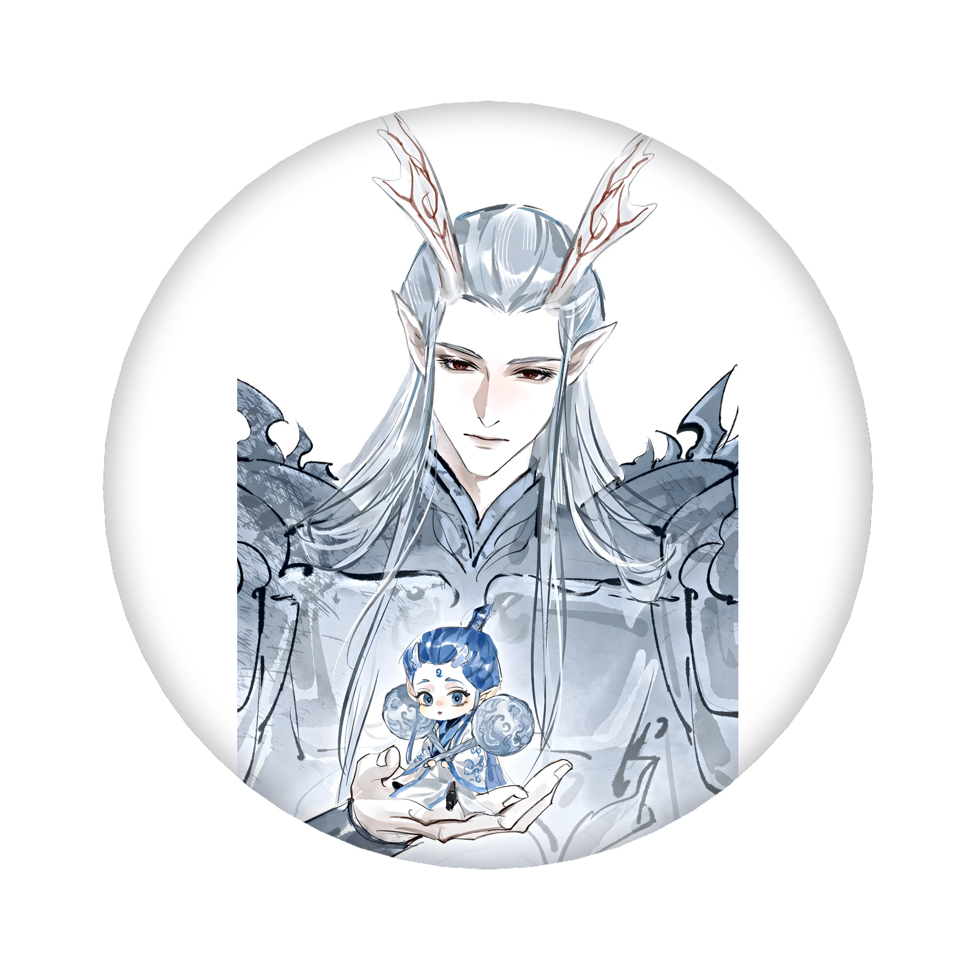 （画像用） Ne Zha 2 ナタ 魔童の大暴れ 6cm 缶バッジ 複数セット