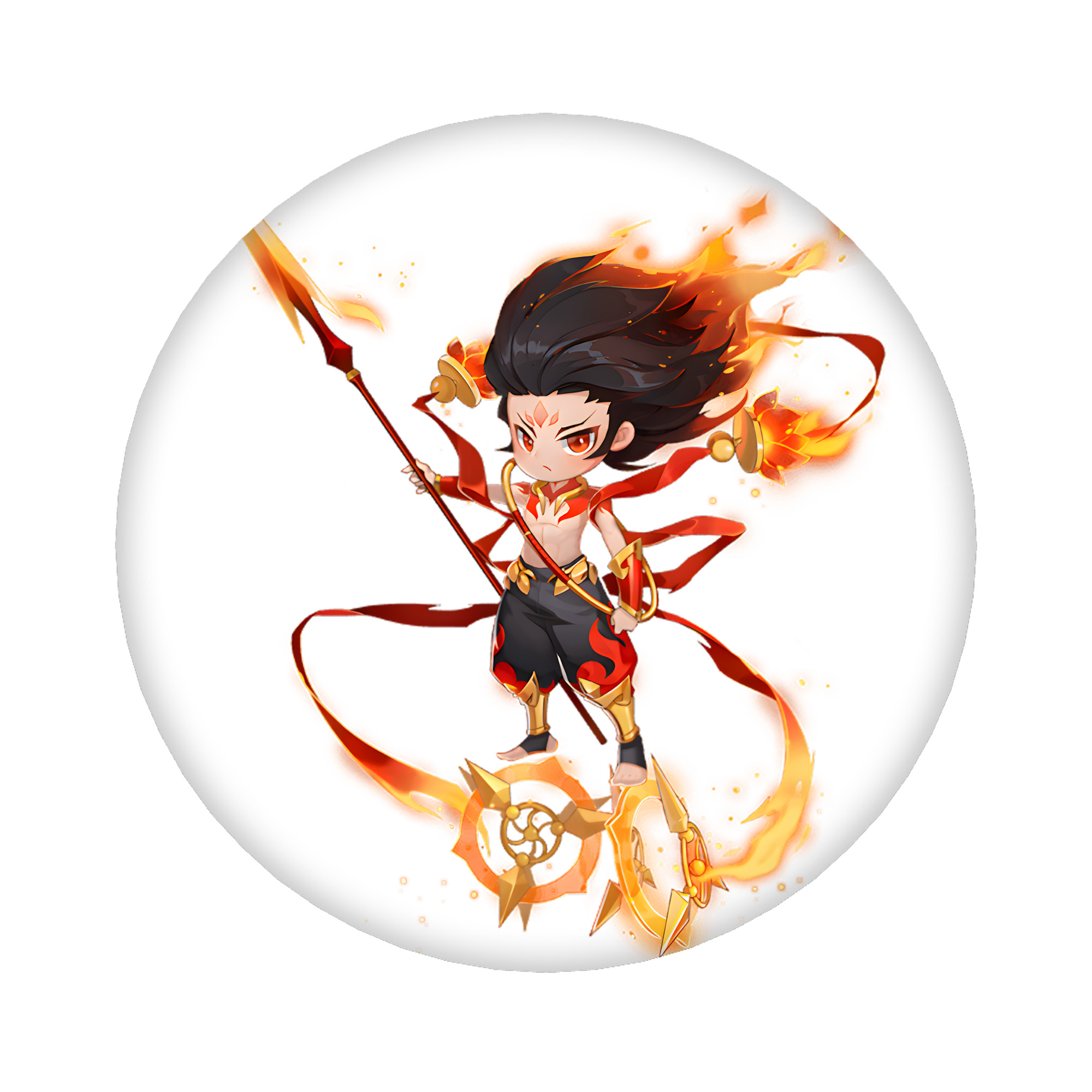（画像用） Ne Zha 2 ナタ 魔童の大暴れ 6cm 缶バッジ 複数セット