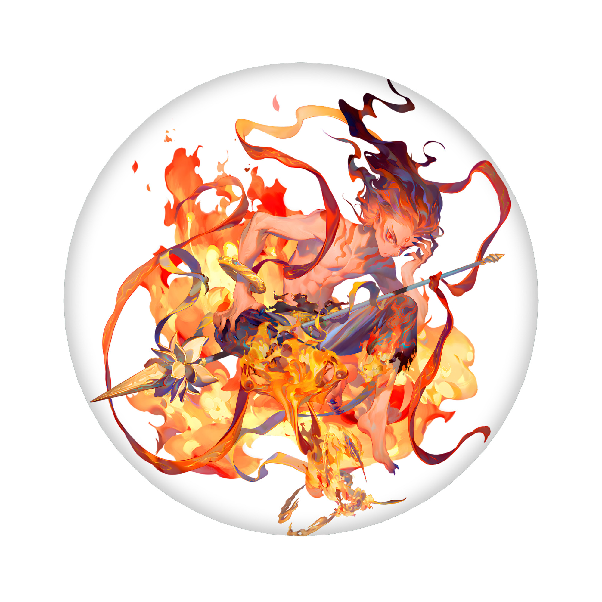 （画像用） Ne Zha 2 ナタ 魔童の大暴れ 6cm 缶バッジ 複数セット