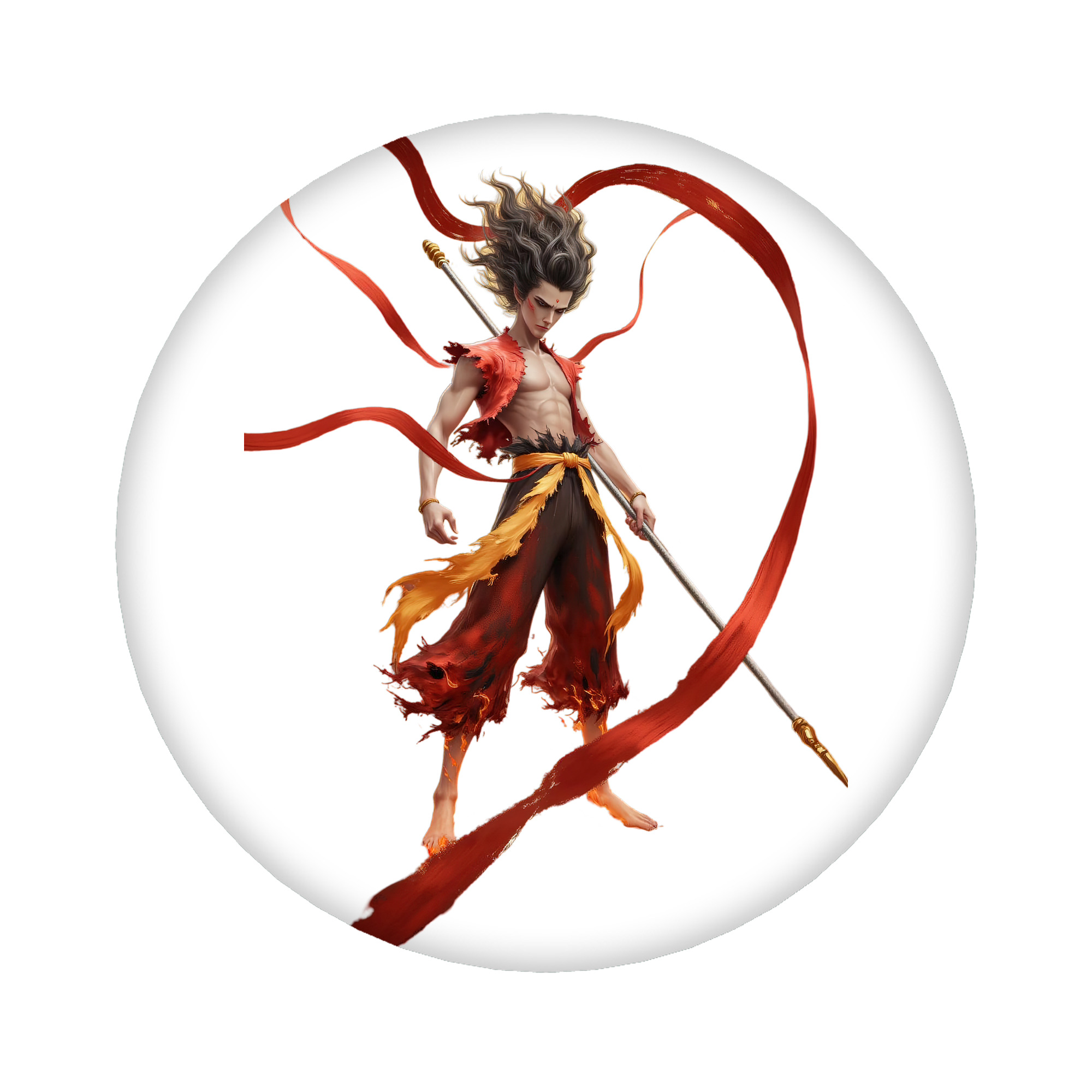 （画像用） Ne Zha 2 ナタ 魔童の大暴れ 6cm 缶バッジ 複数セット