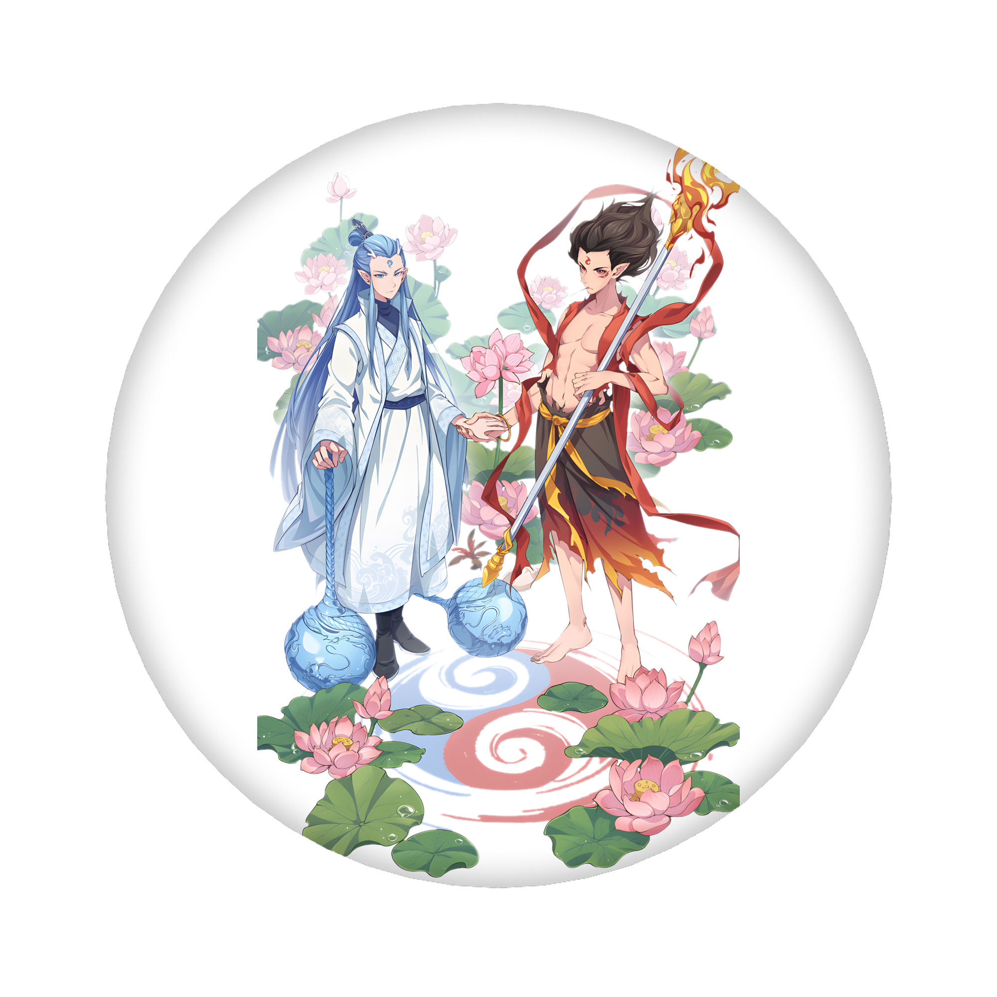 （画像用） Ne Zha 2 ナタ 魔童の大暴れ 6cm 缶バッジ 複数セット
