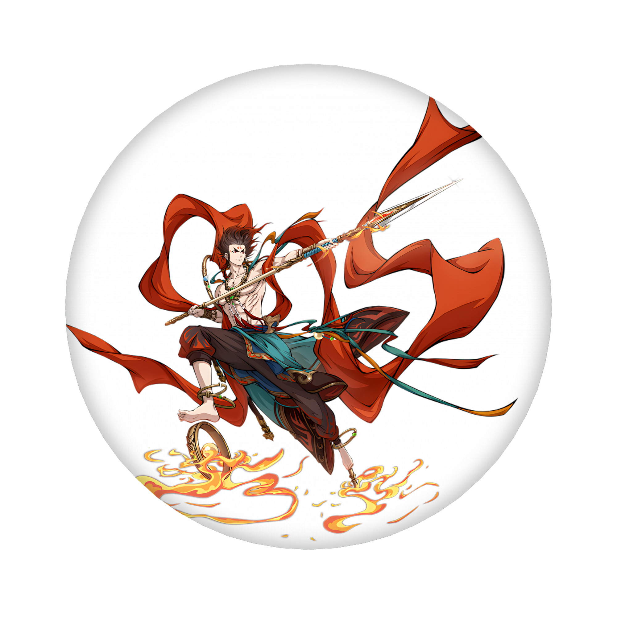 （画像用） Ne Zha 2 ナタ 魔童の大暴れ 6cm 缶バッジ 複数セット