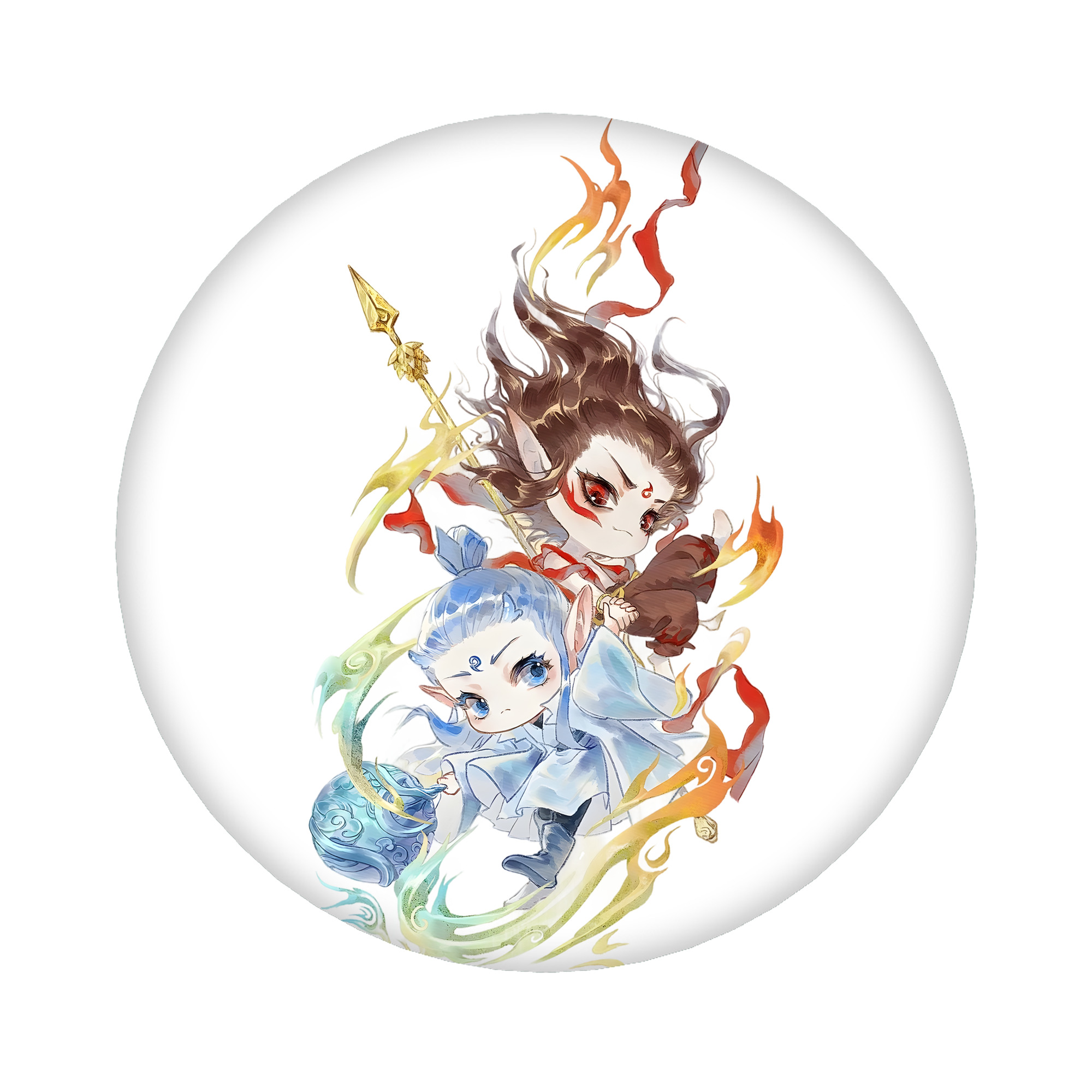 （画像用） Ne Zha 2 ナタ 魔童の大暴れ 6cm 缶バッジ 複数セット