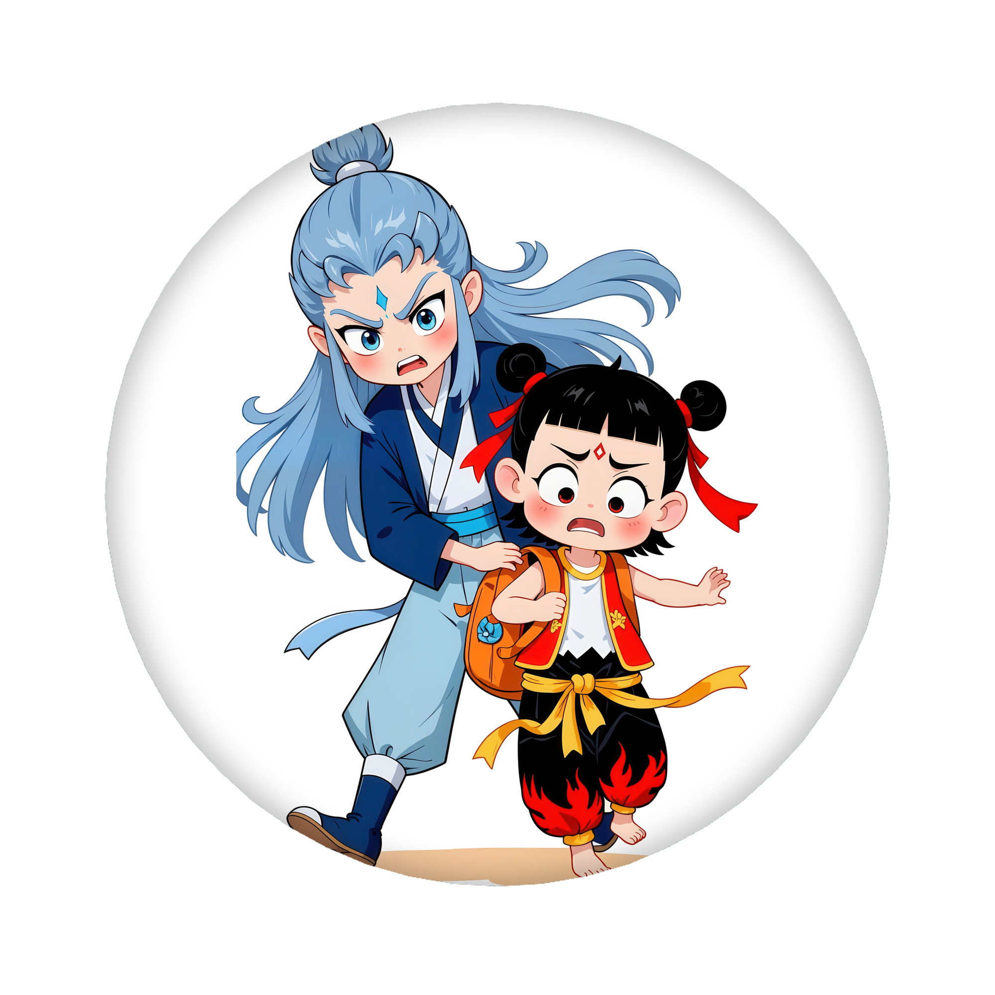 （画像用） Ne Zha 2 ナタ 魔童の大暴れ 6cm 缶バッジ 複数セット