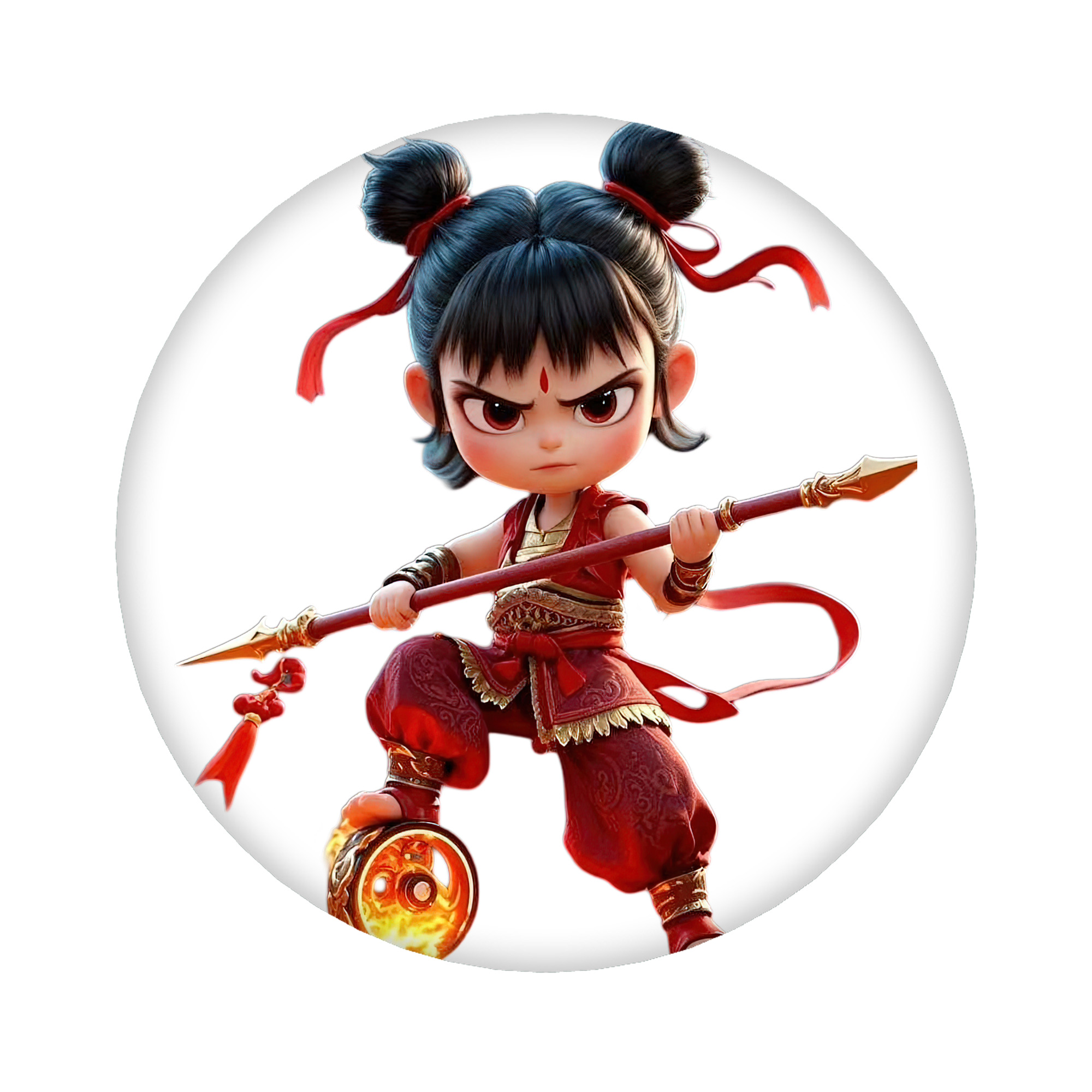 （画像用） Ne Zha 2 ナタ 魔童の大暴れ 6cm 缶バッジ 複数セット