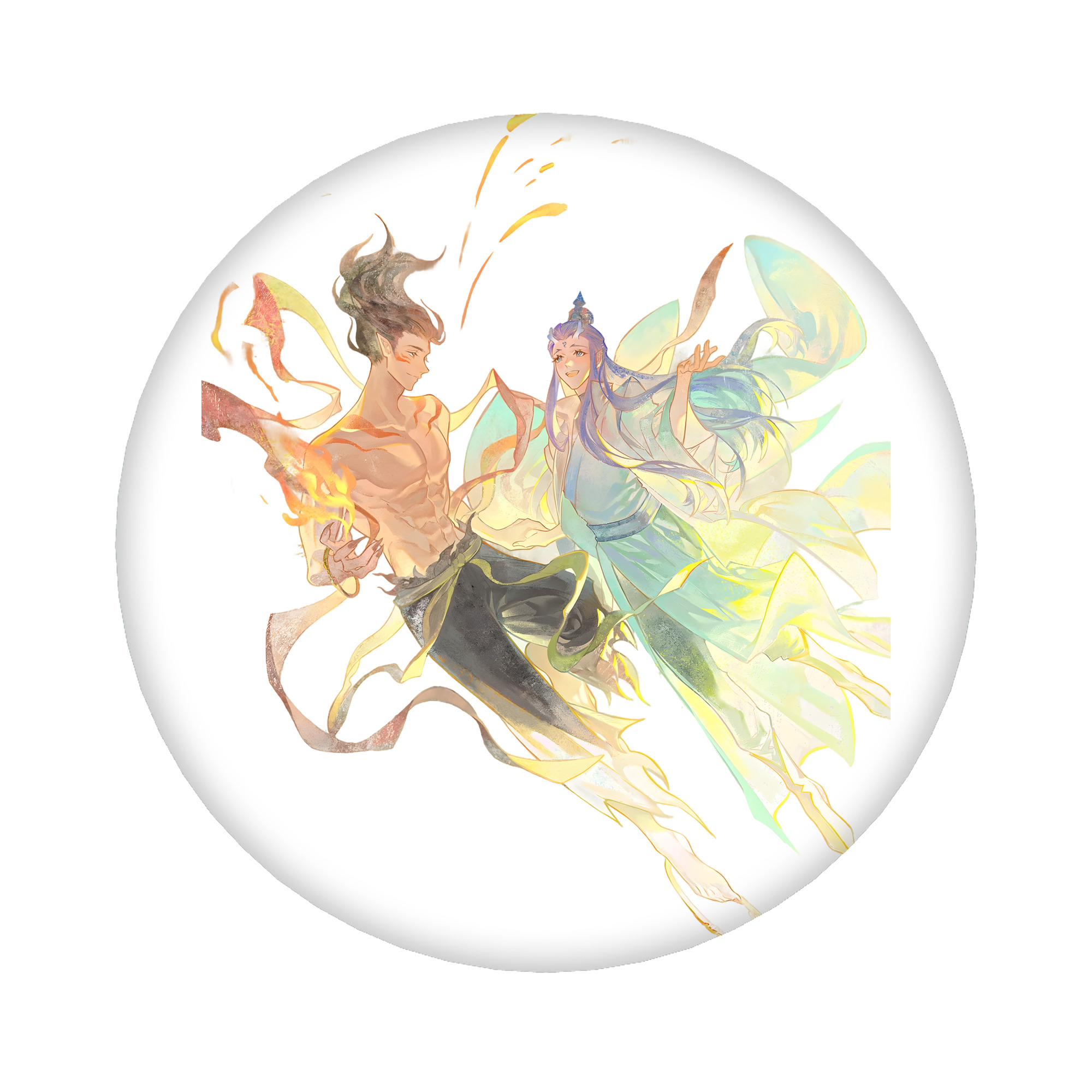 （画像用） Ne Zha 2 ナタ 魔童の大暴れ 6cm 缶バッジ 複数セット
