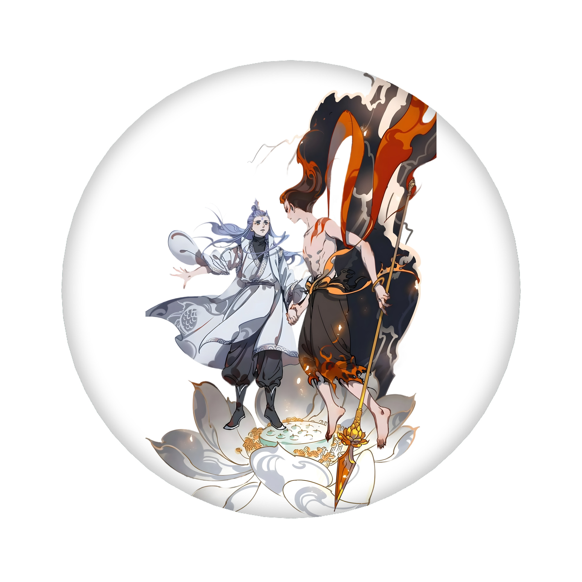 （画像用） Ne Zha 2 ナタ 魔童の大暴れ 6cm 缶バッジ 複数セット