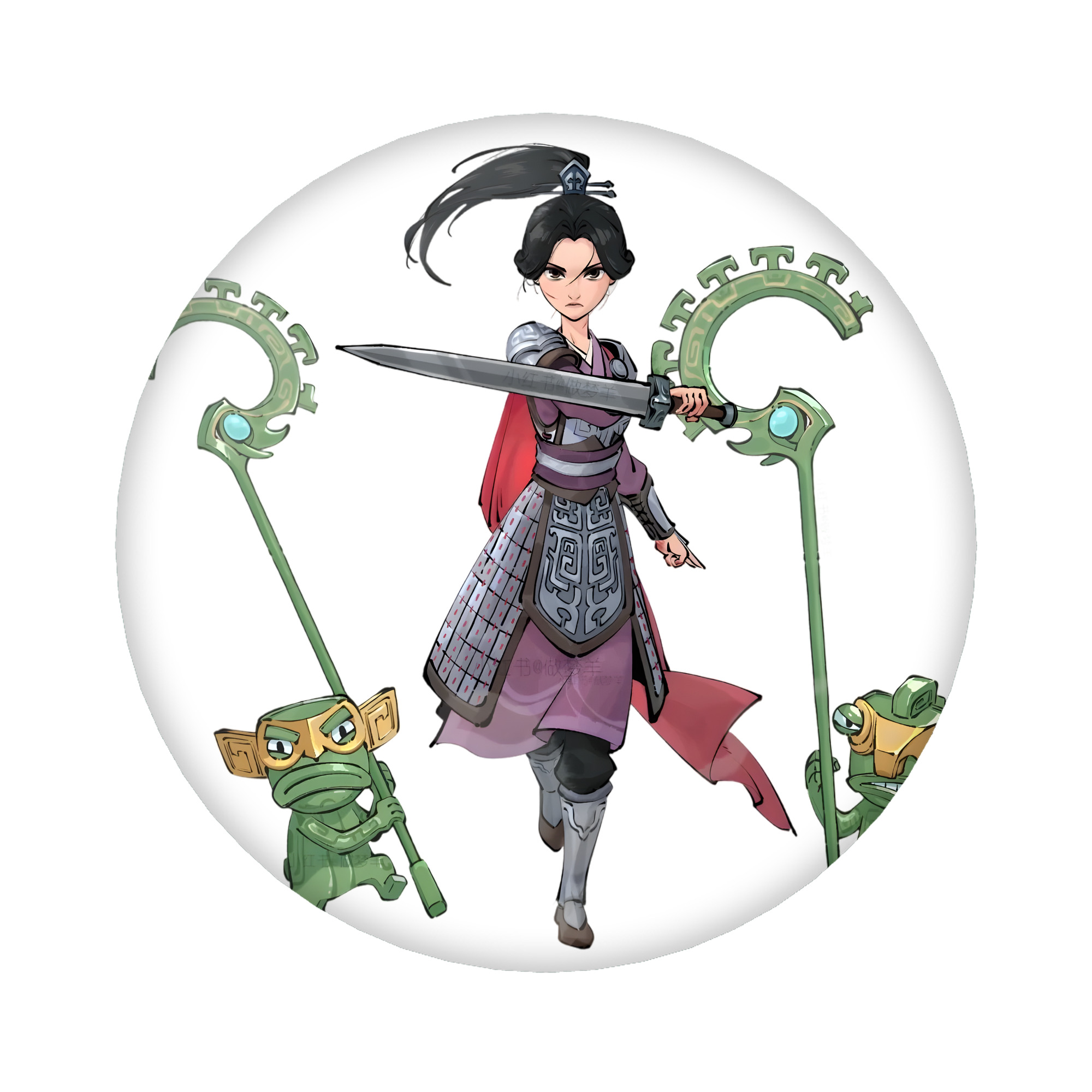 （画像用） Ne Zha 2 ナタ 魔童の大暴れ 6cm 缶バッジ 複数セット