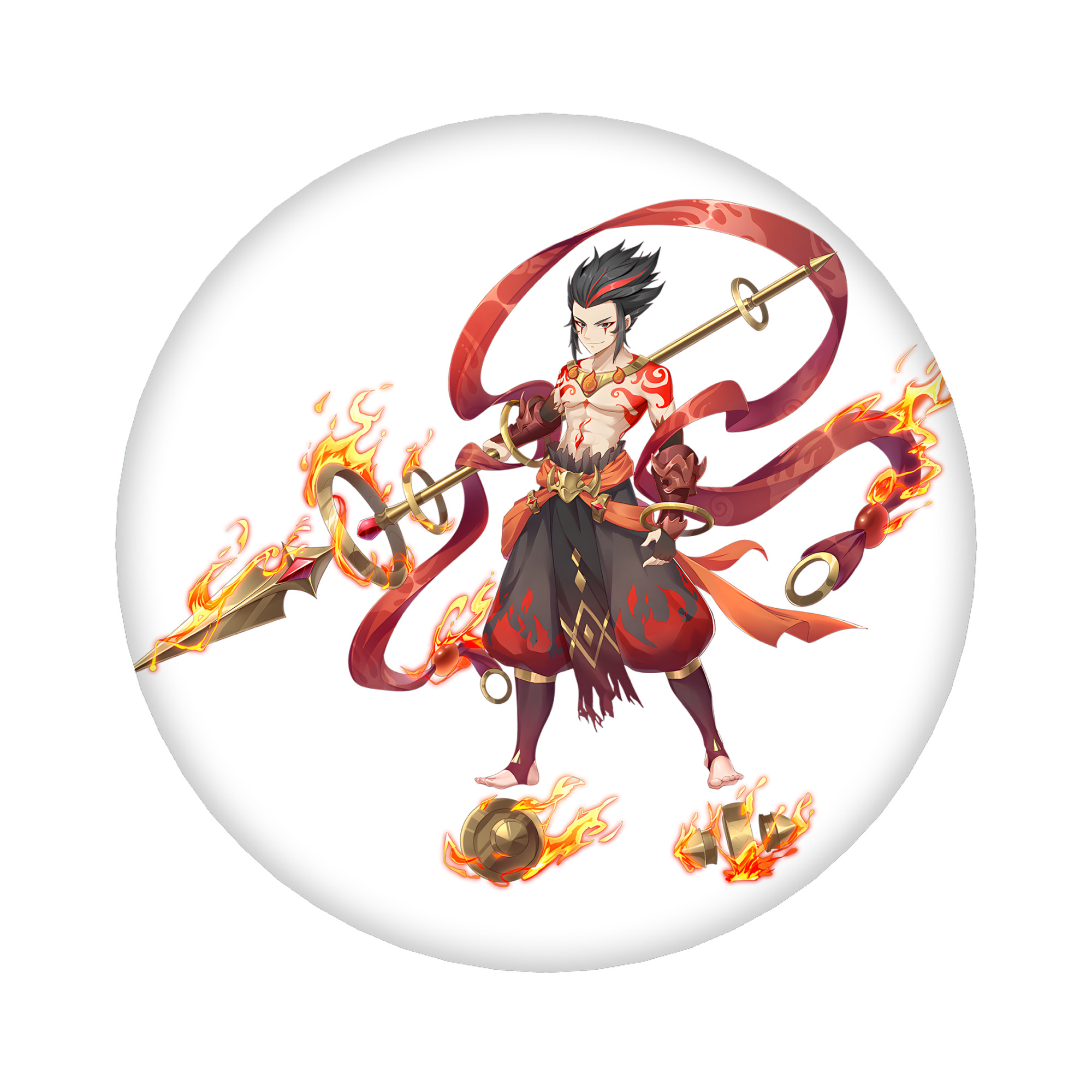 （画像用） Ne Zha 2 ナタ 魔童の大暴れ 6cm 缶バッジ 複数セット