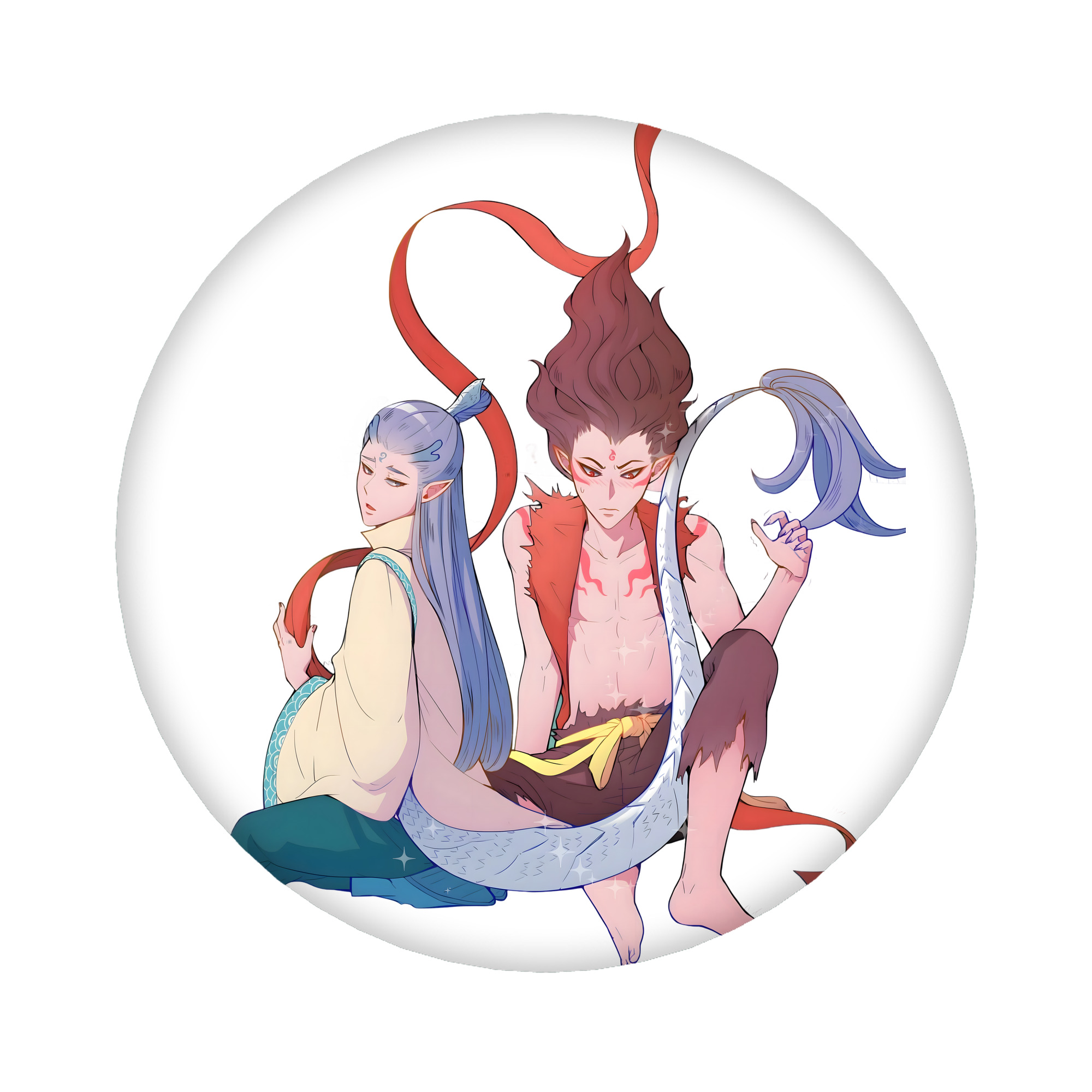 （画像用） Ne Zha 2 ナタ 魔童の大暴れ 6cm 缶バッジ 複数セット