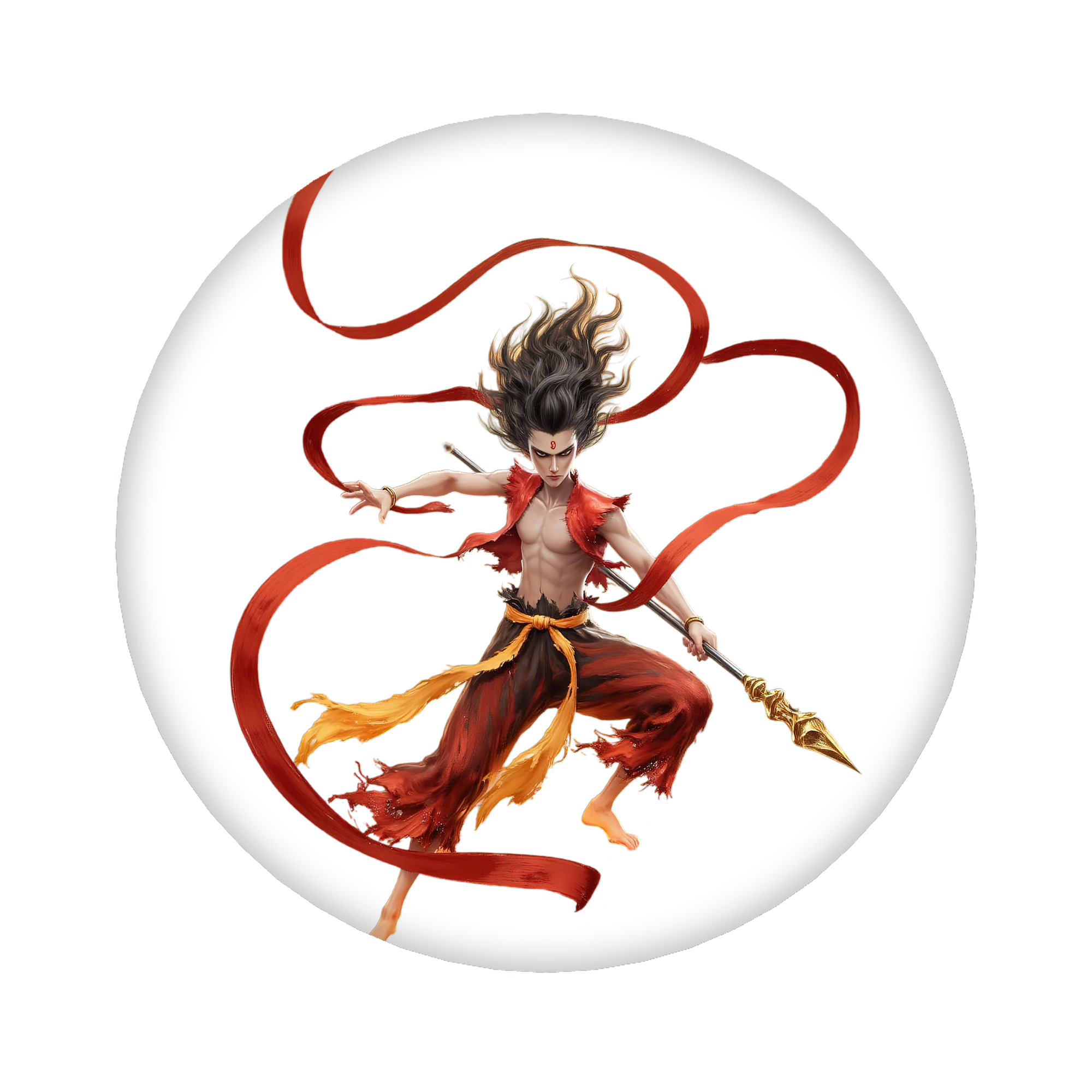 （画像用） Ne Zha 2 ナタ 魔童の大暴れ 6cm 缶バッジ 複数セット