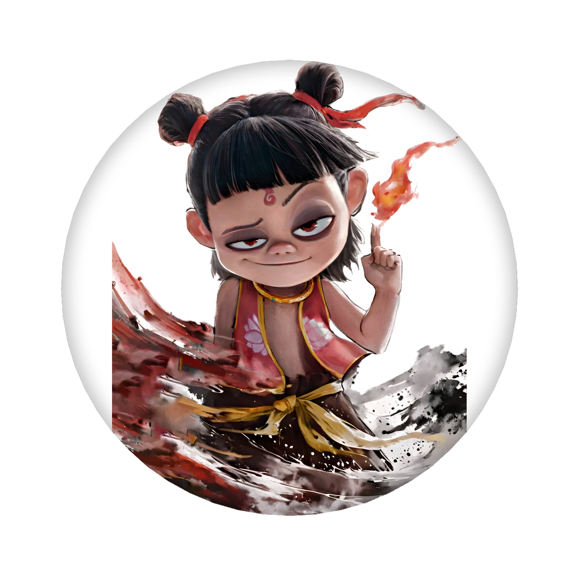 （画像用） Ne Zha 2 ナタ 魔童の大暴れ 6cm 缶バッジ 複数セット