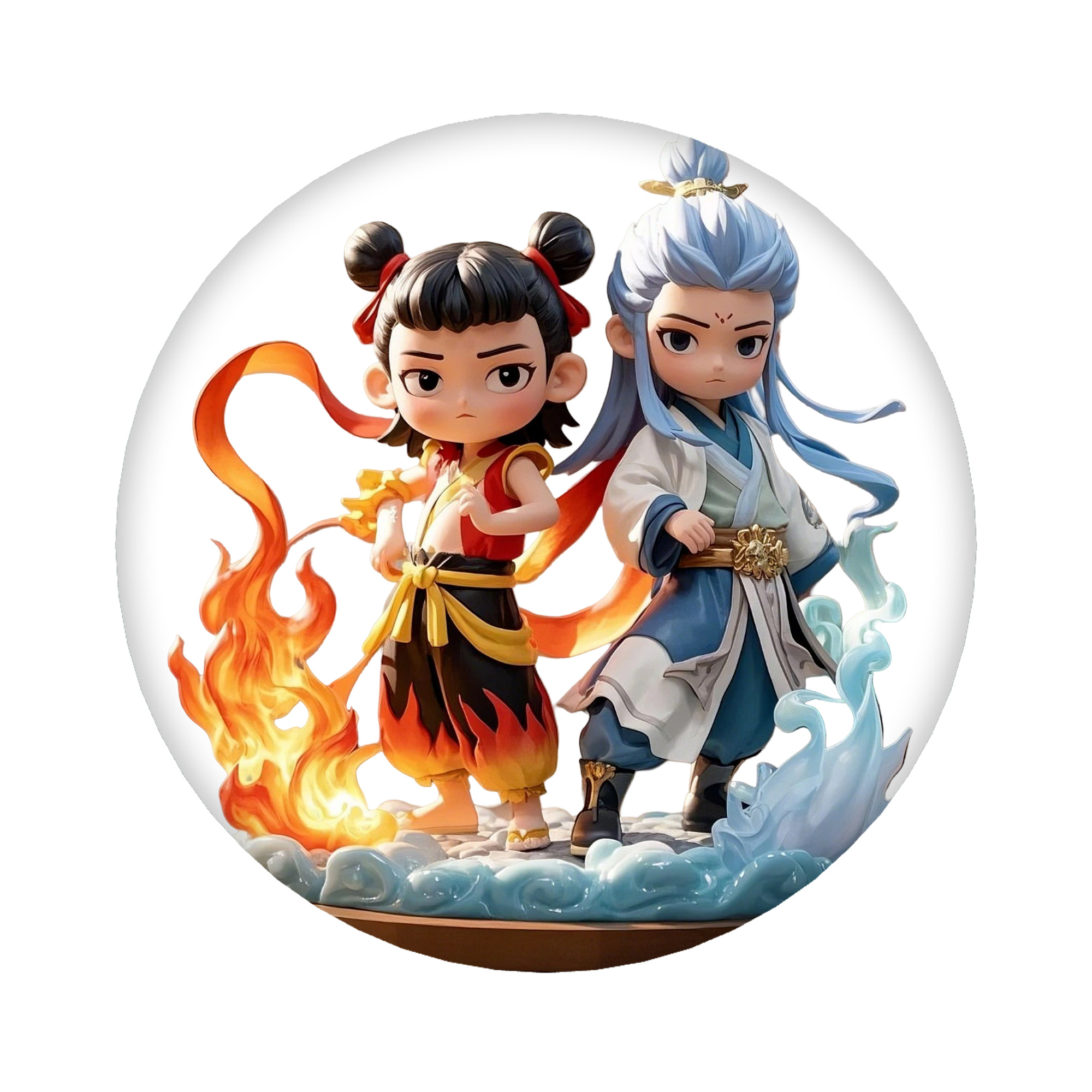 （画像用） Ne Zha 2 ナタ 魔童の大暴れ 6cm 缶バッジ 複数セット