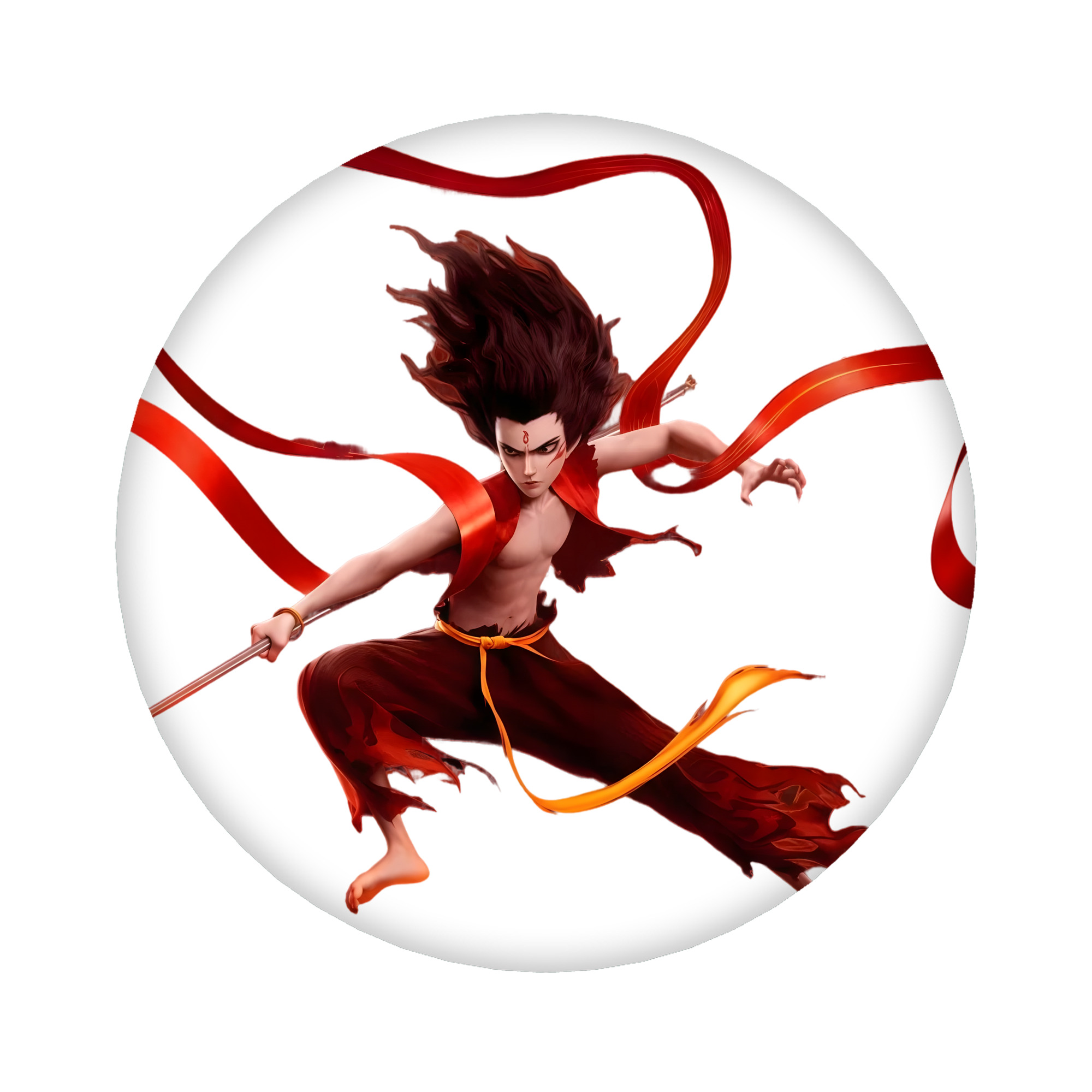 （画像用） Ne Zha 2 ナタ 魔童の大暴れ 6cm 缶バッジ 複数セット