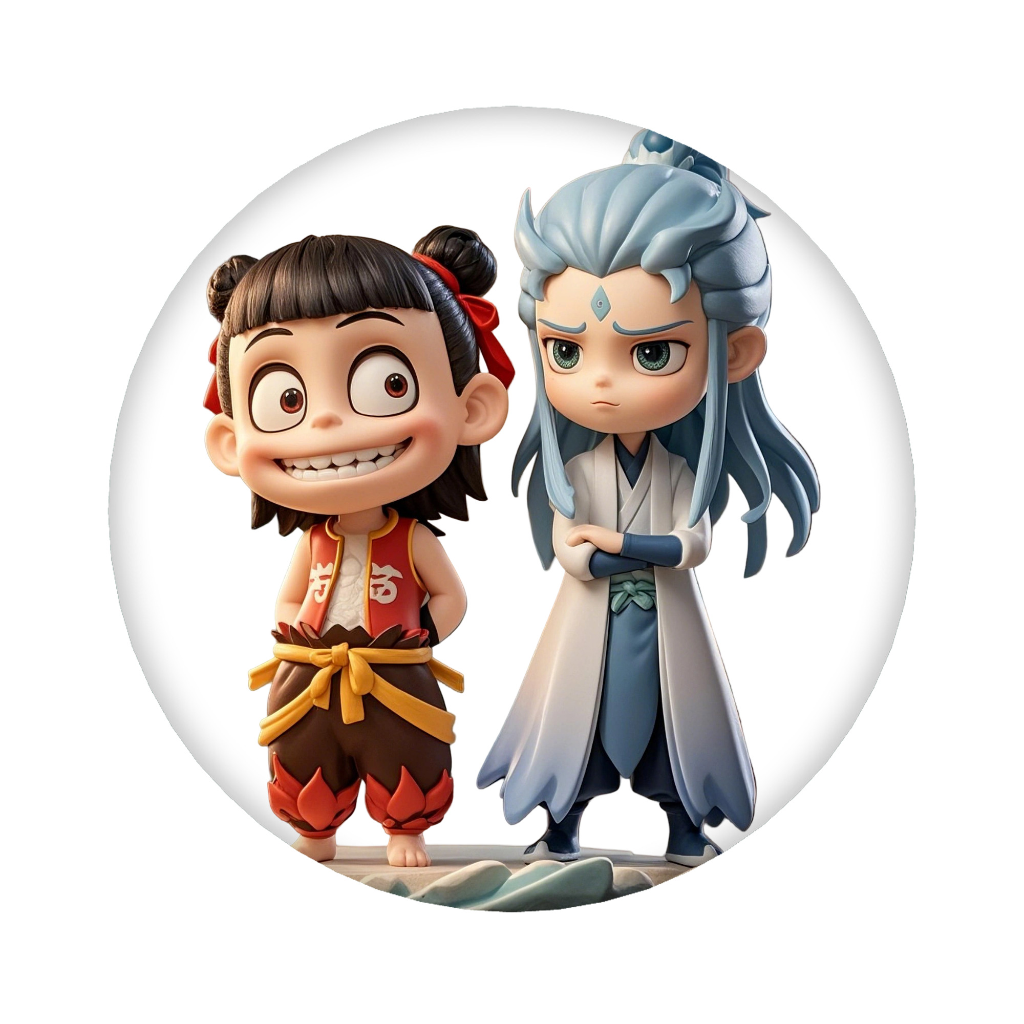 （画像用） Ne Zha 2 ナタ 魔童の大暴れ 6cm 缶バッジ 複数セット