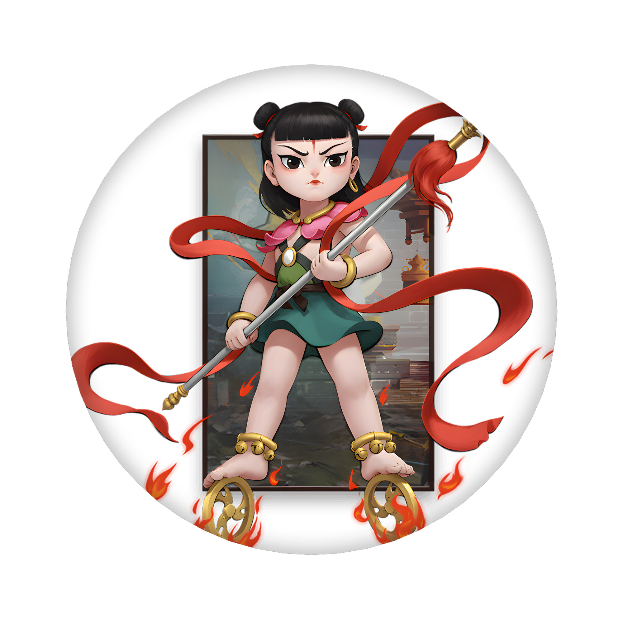 （画像用） Ne Zha 2 ナタ 魔童の大暴れ 6cm 缶バッジ 複数セット