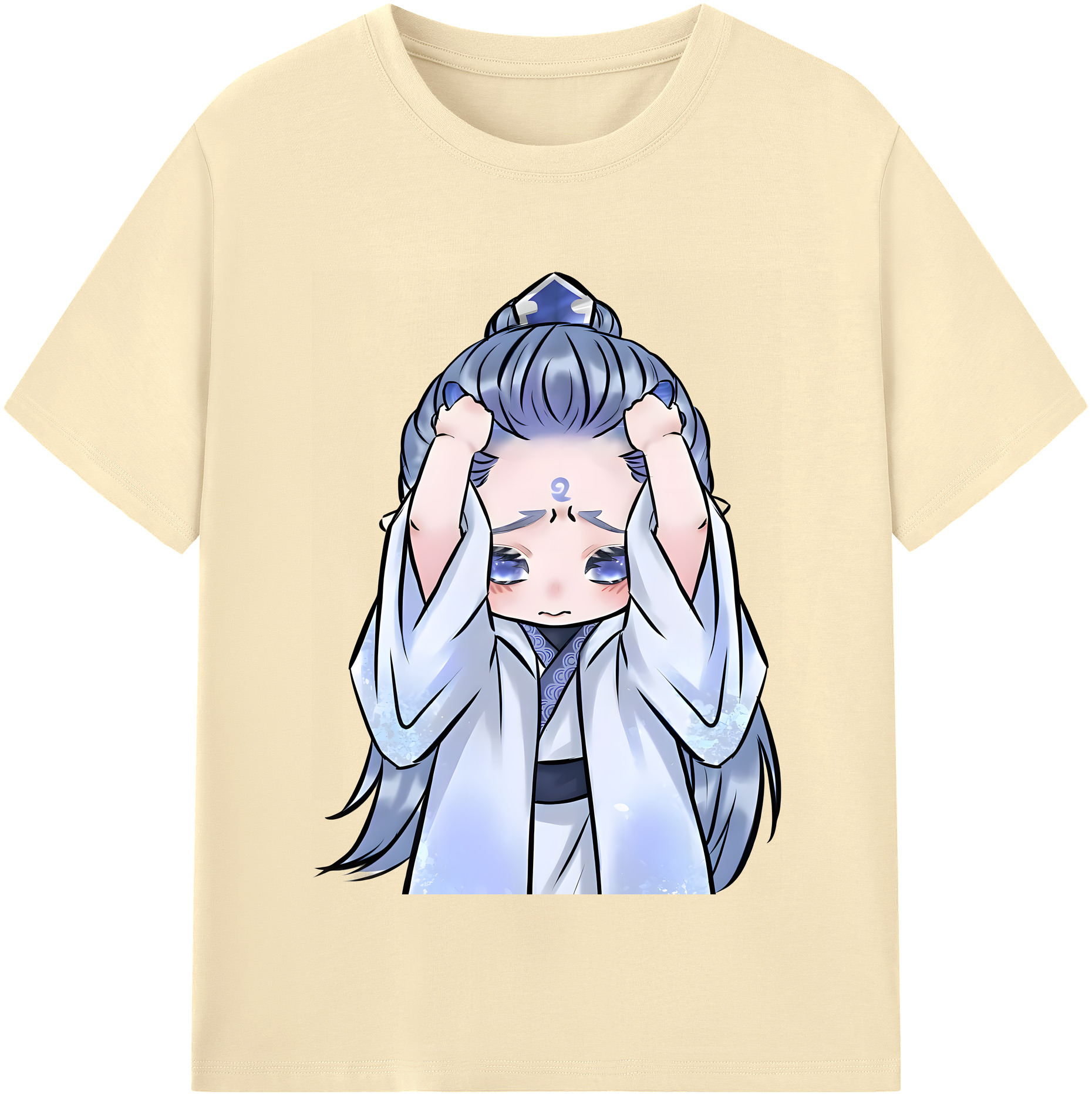 （画像用） Ne Zha 2 ナタ 魔童の大暴れ 綿100％半袖Tシャツ（フロントプリント）