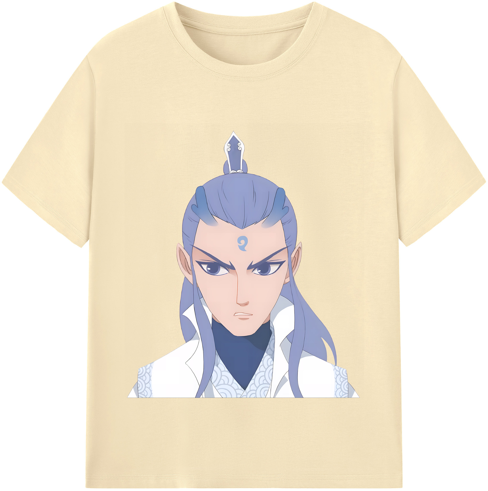 （画像用） Ne Zha 2 ナタ 魔童の大暴れ 綿100％半袖Tシャツ（フロントプリント）