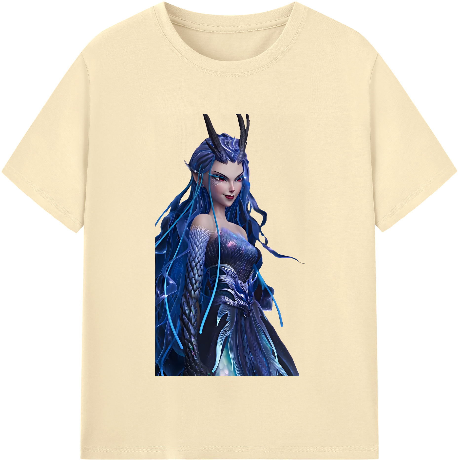 （画像用） Ne Zha 2 ナタ 魔童の大暴れ 綿100％半袖Tシャツ（フロントプリント）