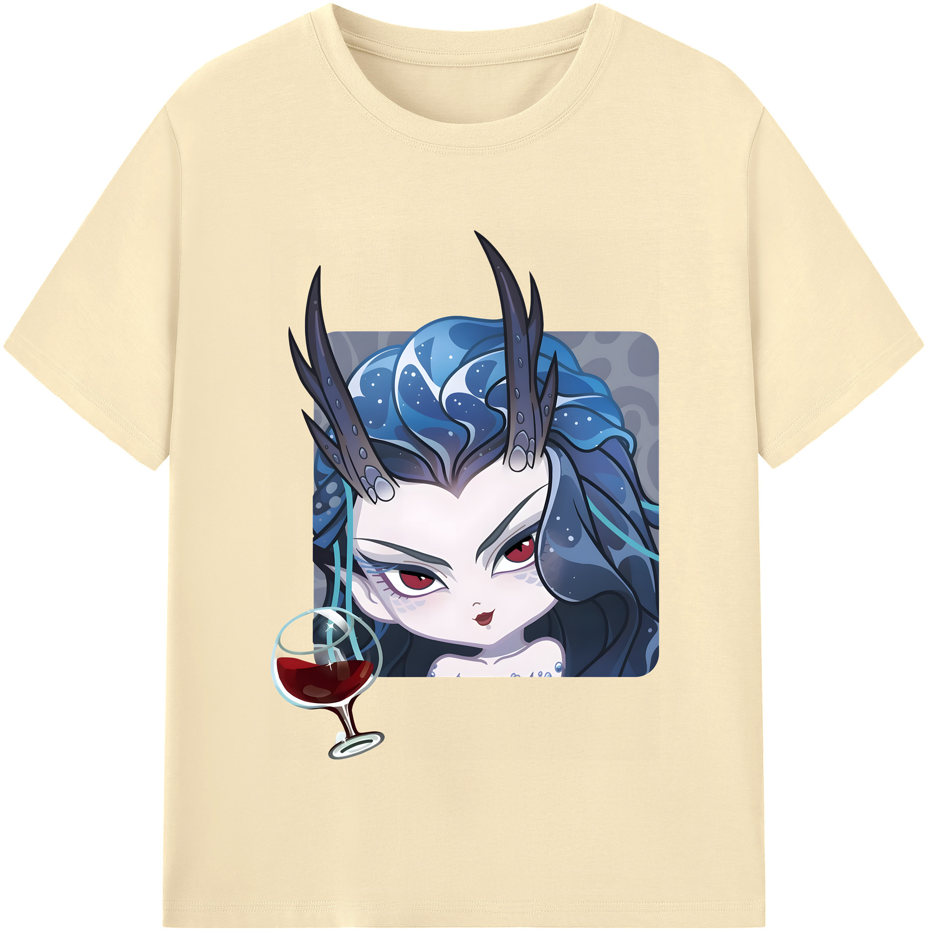 （画像用） Ne Zha 2 ナタ 魔童の大暴れ 綿100％半袖Tシャツ（フロントプリント）