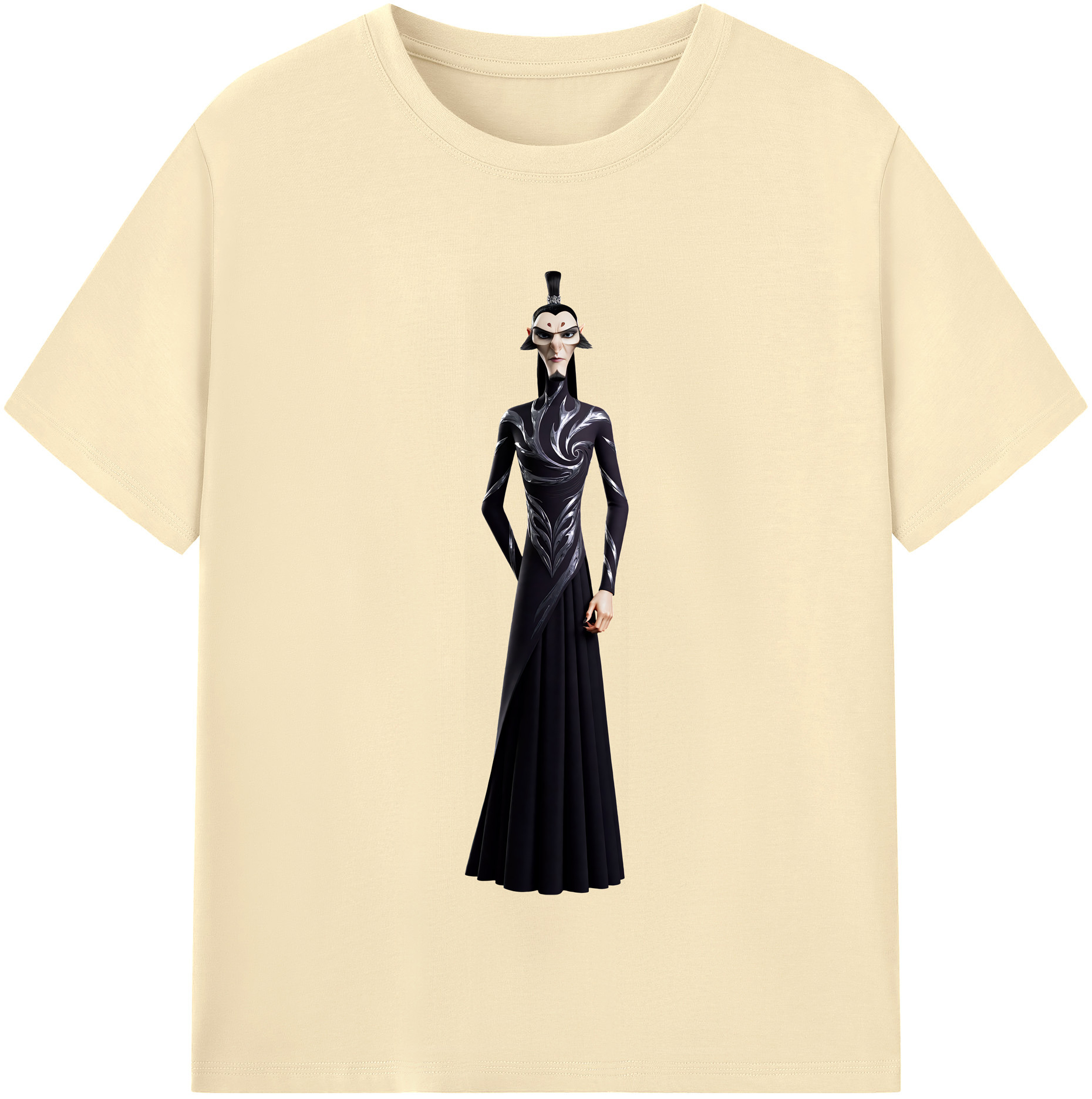 （画像用） Ne Zha 2 ナタ 魔童の大暴れ 綿100％半袖Tシャツ（フロントプリント）