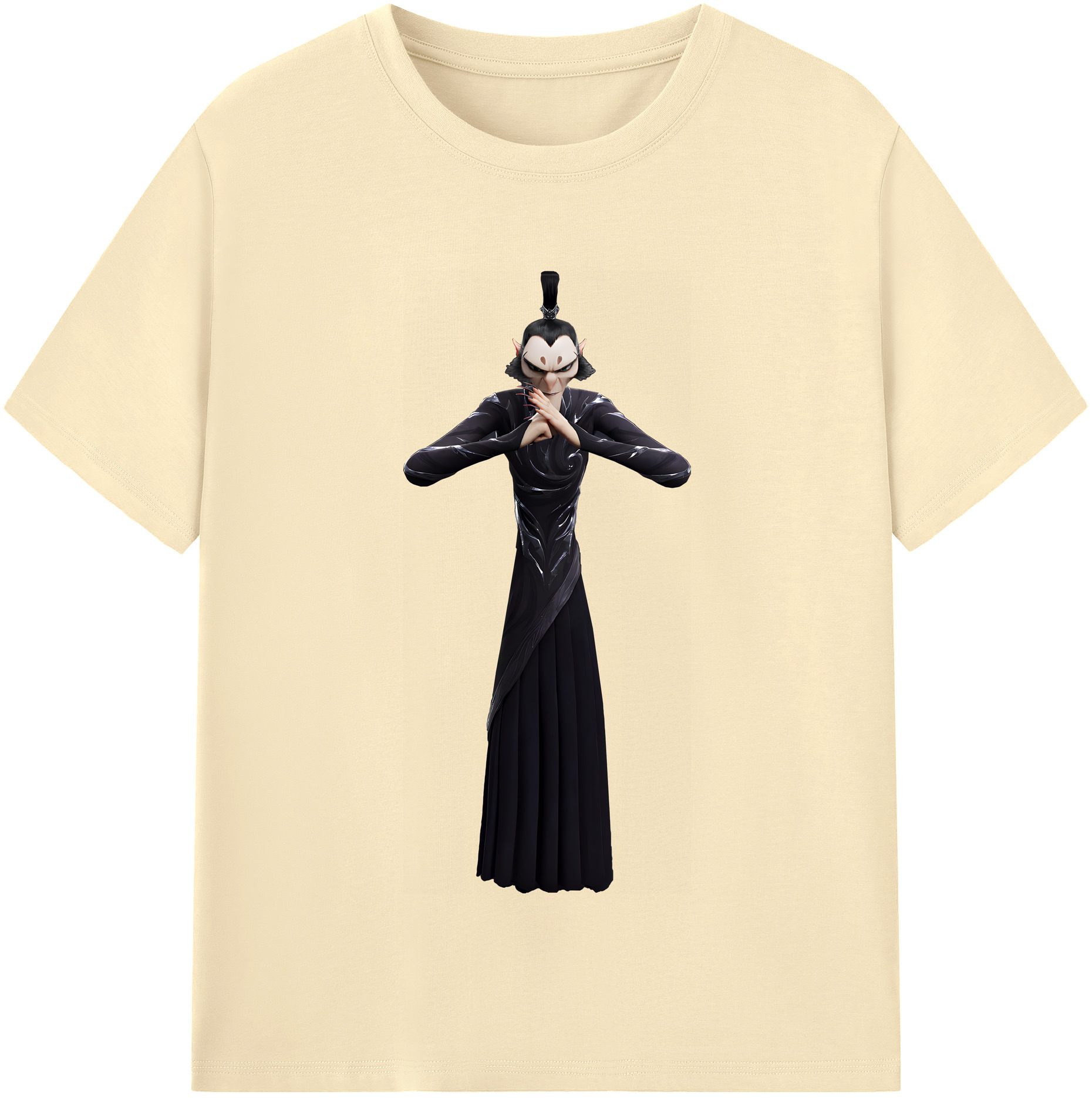 （画像用） Ne Zha 2 ナタ 魔童の大暴れ 綿100％半袖Tシャツ（フロントプリント）