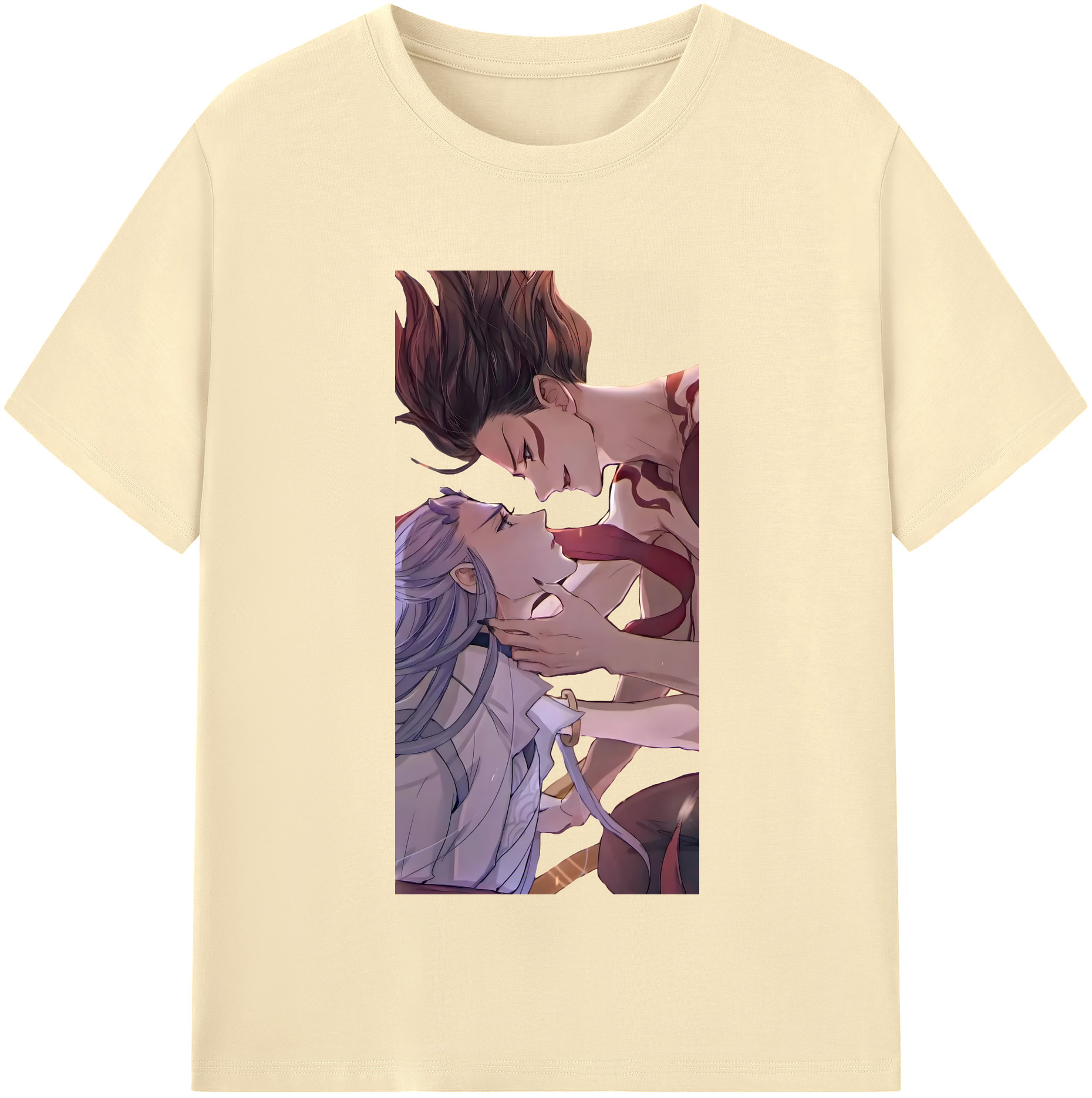 （画像用） Ne Zha 2 ナタ 魔童の大暴れ 綿100％半袖Tシャツ（フロントプリント）