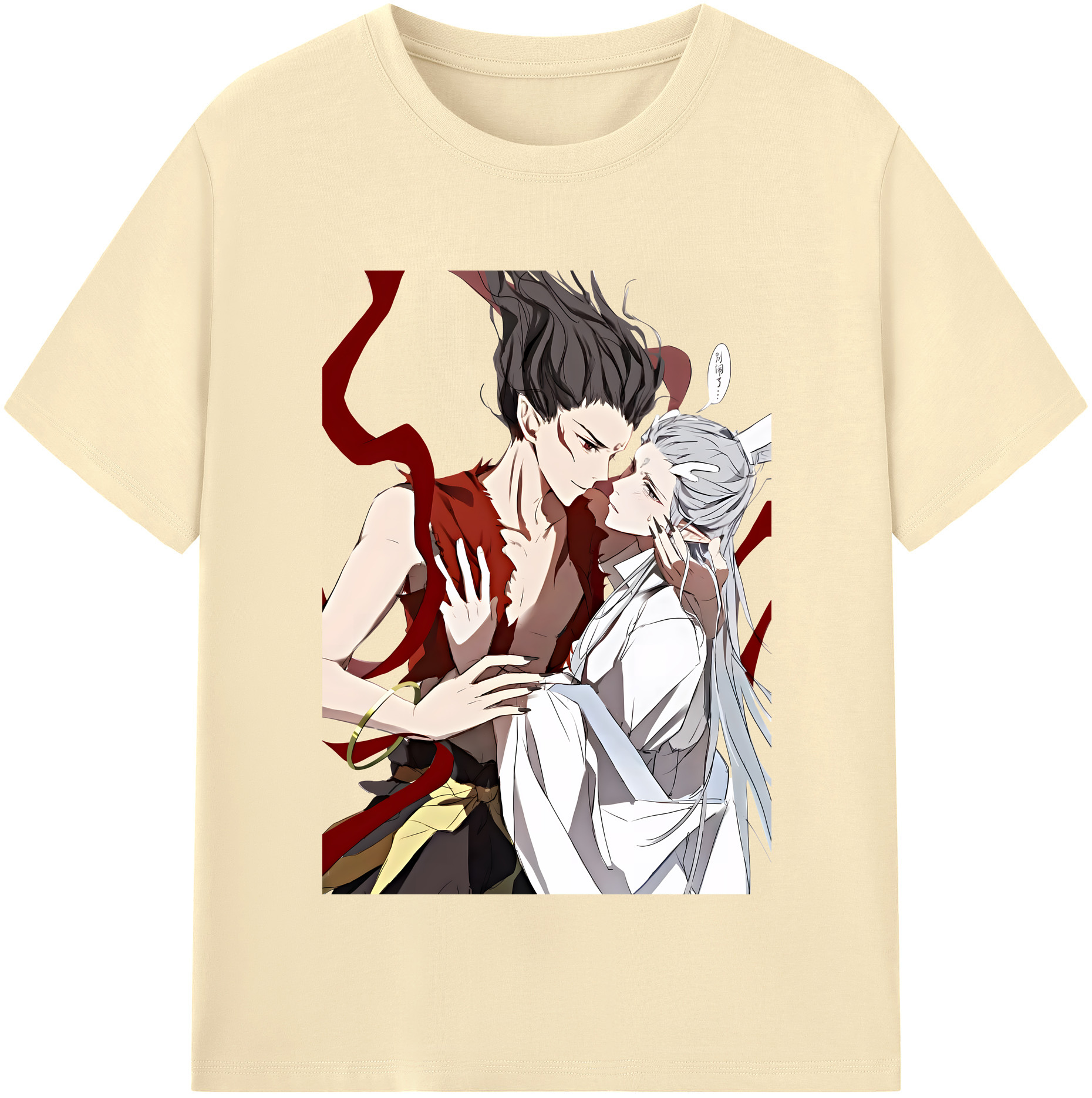 （画像用） Ne Zha 2 ナタ 魔童の大暴れ 綿100％半袖Tシャツ（フロントプリント）