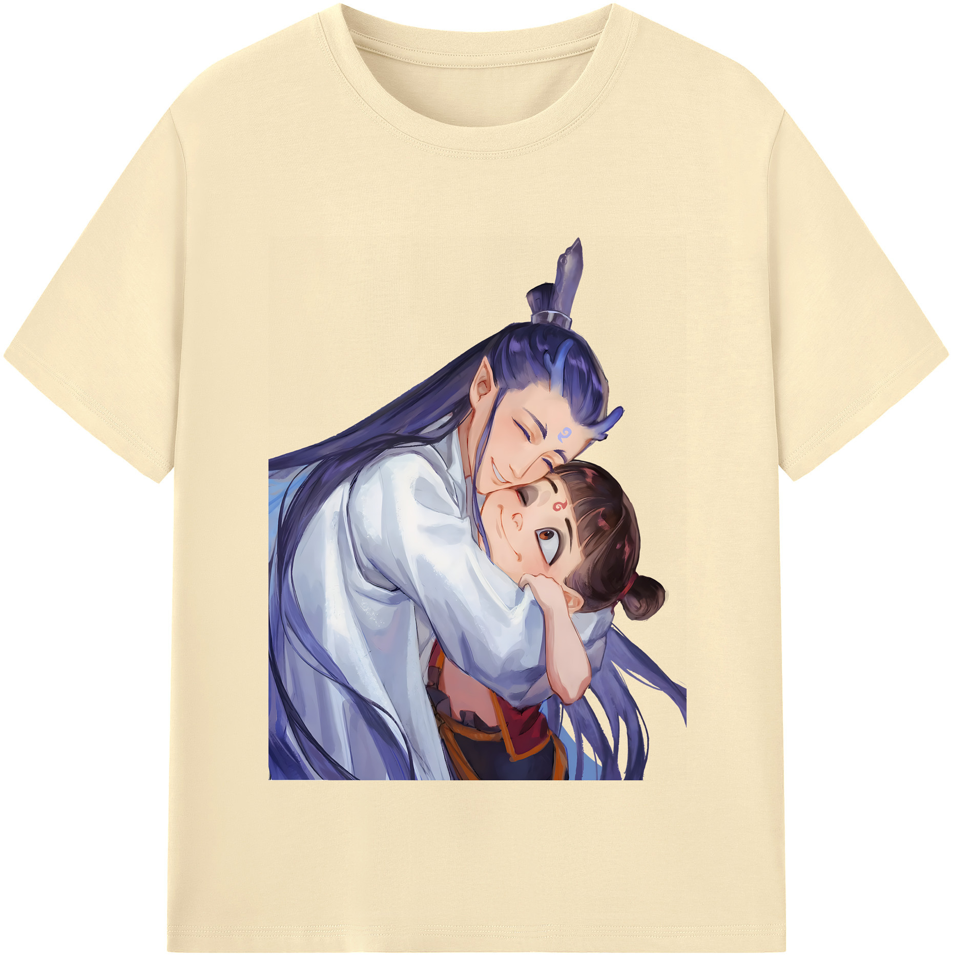 （画像用） Ne Zha 2 ナタ 魔童の大暴れ 綿100％半袖Tシャツ（フロントプリント）