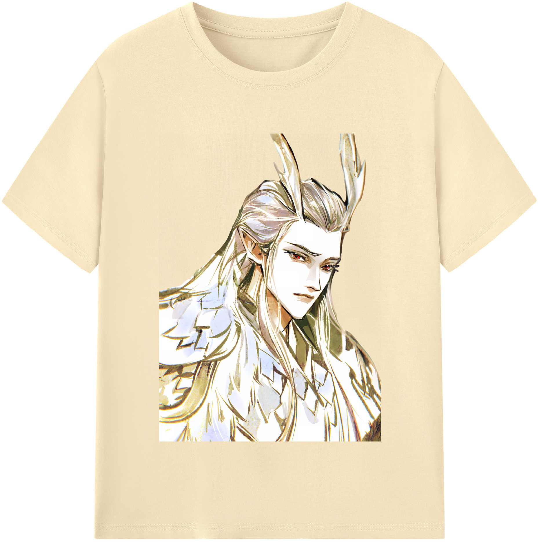 （画像用） Ne Zha 2 ナタ 魔童の大暴れ 綿100％半袖Tシャツ（フロントプリント）
