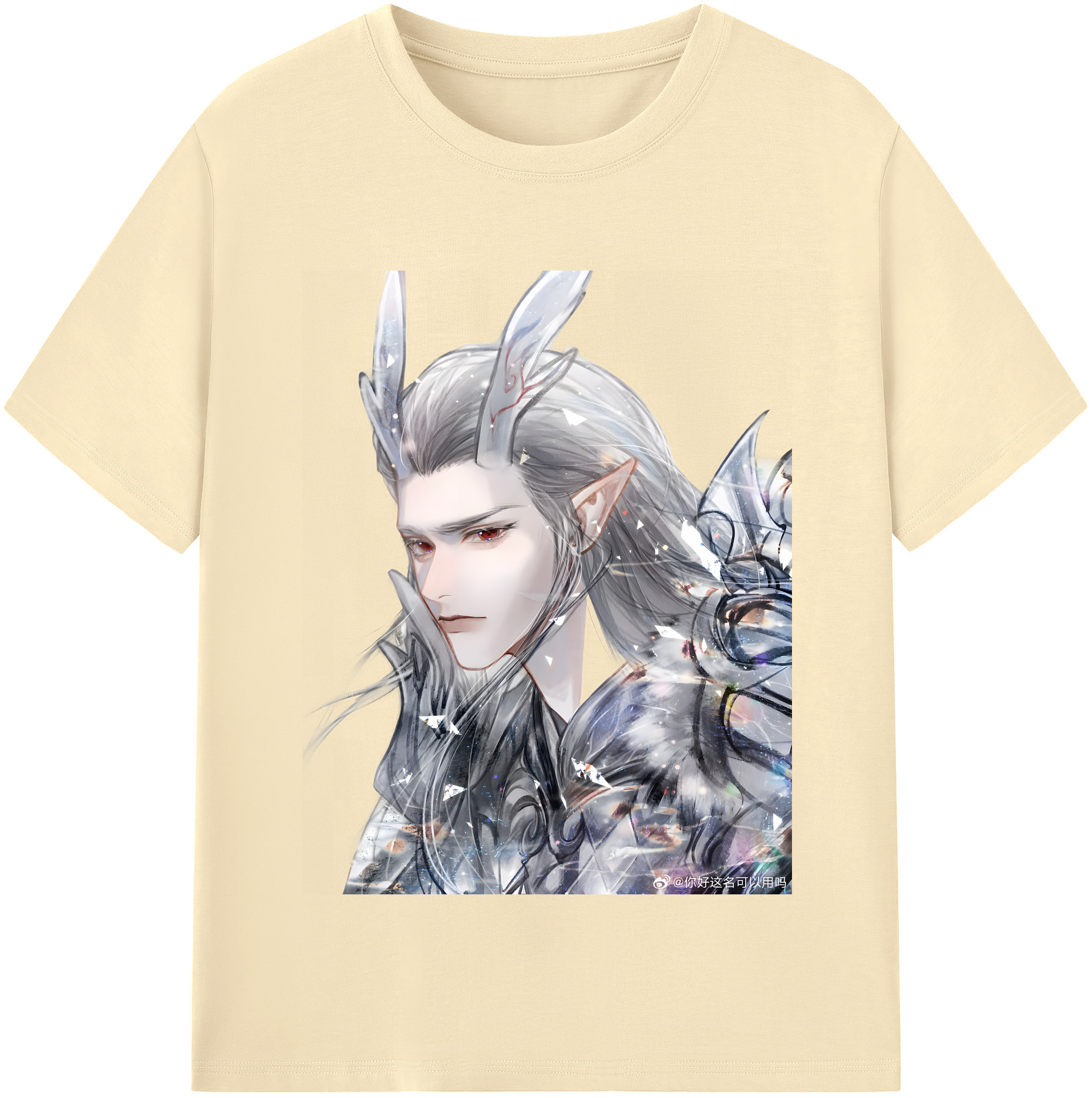 （画像用） Ne Zha 2 ナタ 魔童の大暴れ 綿100％半袖Tシャツ（フロントプリント）