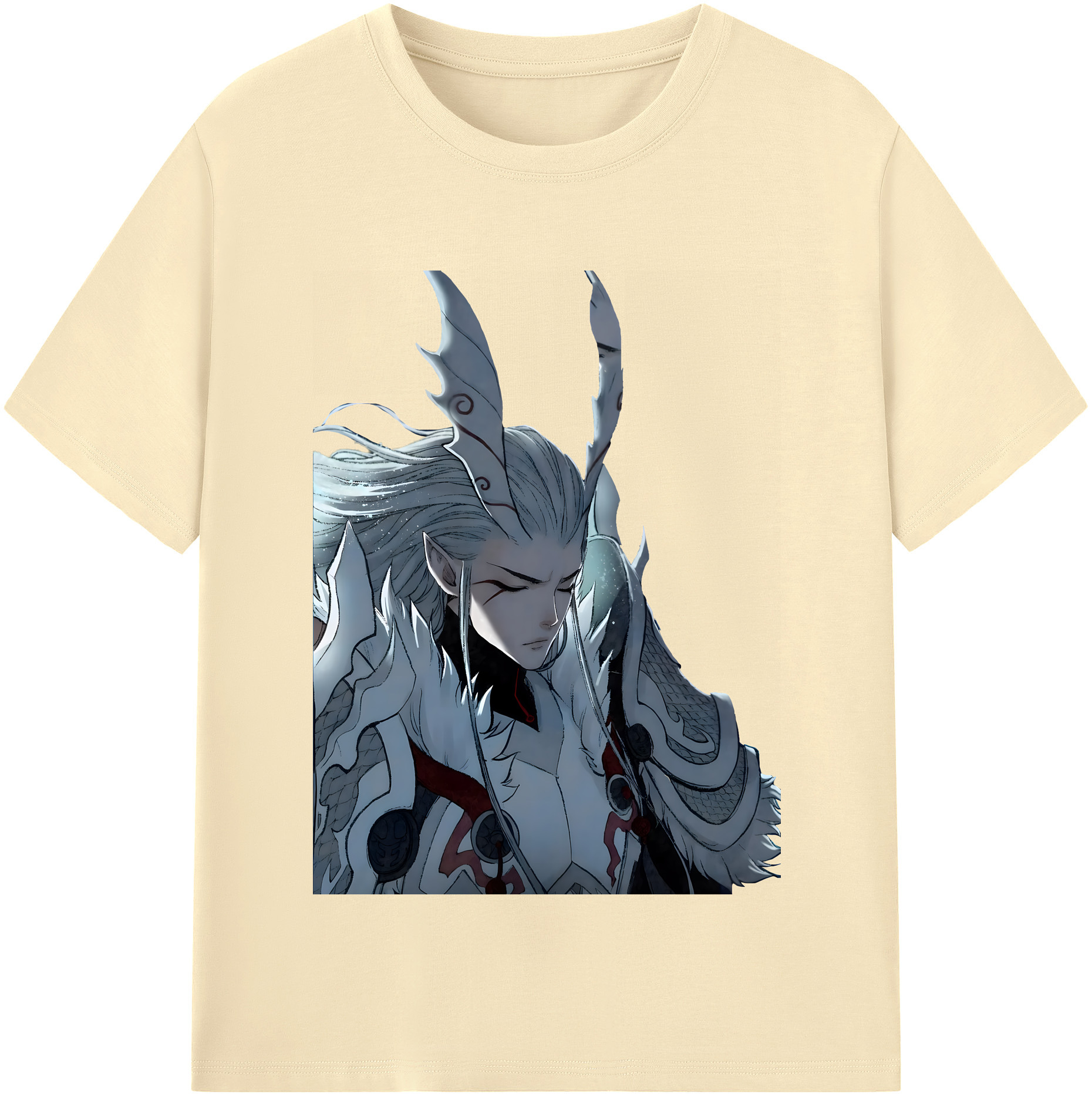 （画像用） Ne Zha 2 ナタ 魔童の大暴れ 綿100％半袖Tシャツ（フロントプリント）