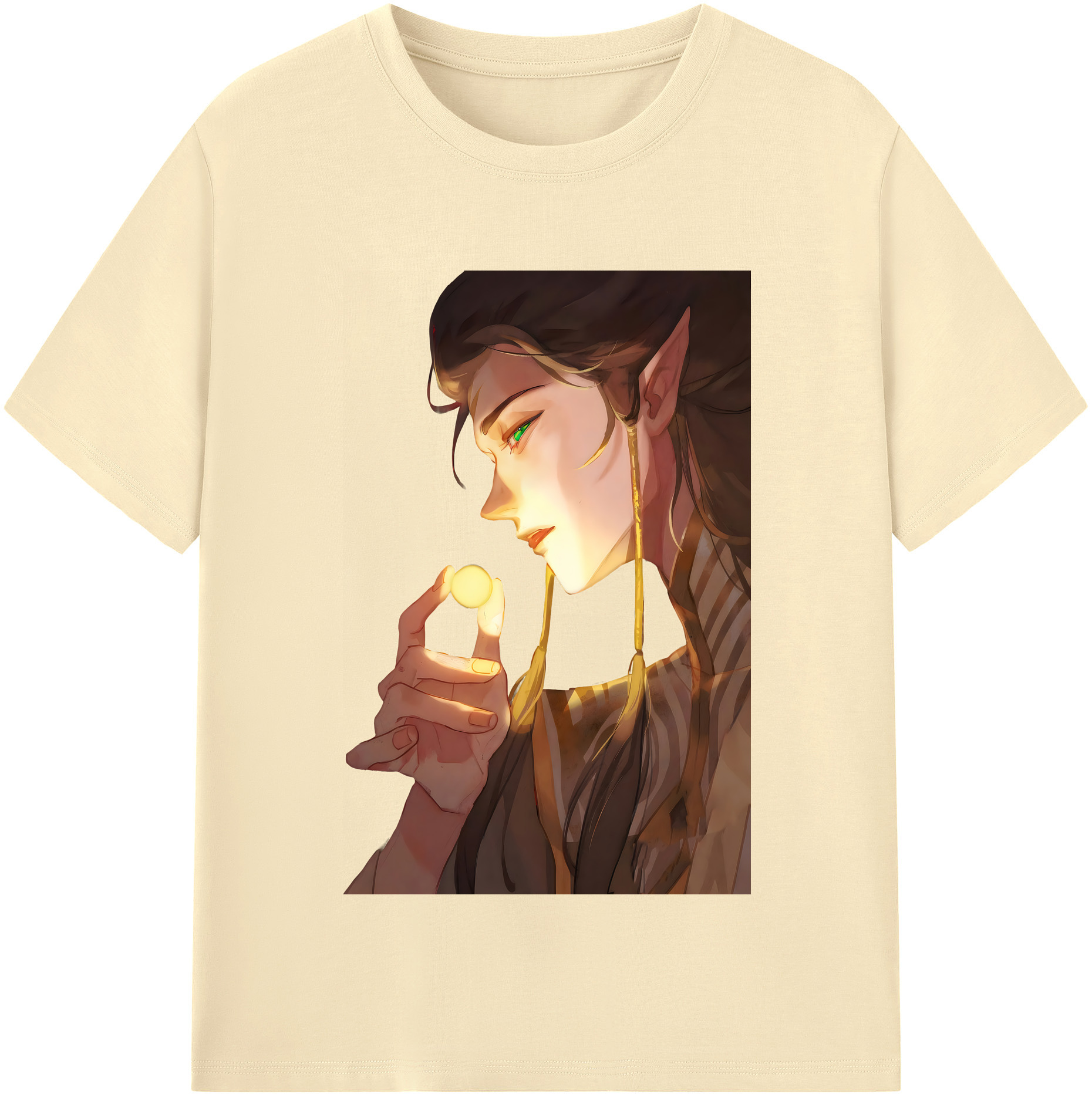 （画像用） Ne Zha 2 ナタ 魔童の大暴れ 綿100％半袖Tシャツ（フロントプリント）